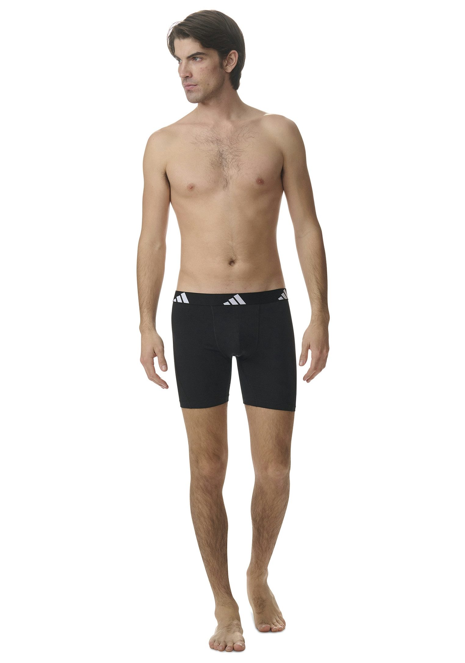 adidas Sportswear Boxershort Active Flex Cotton met iets langere pijp (Set van 3)