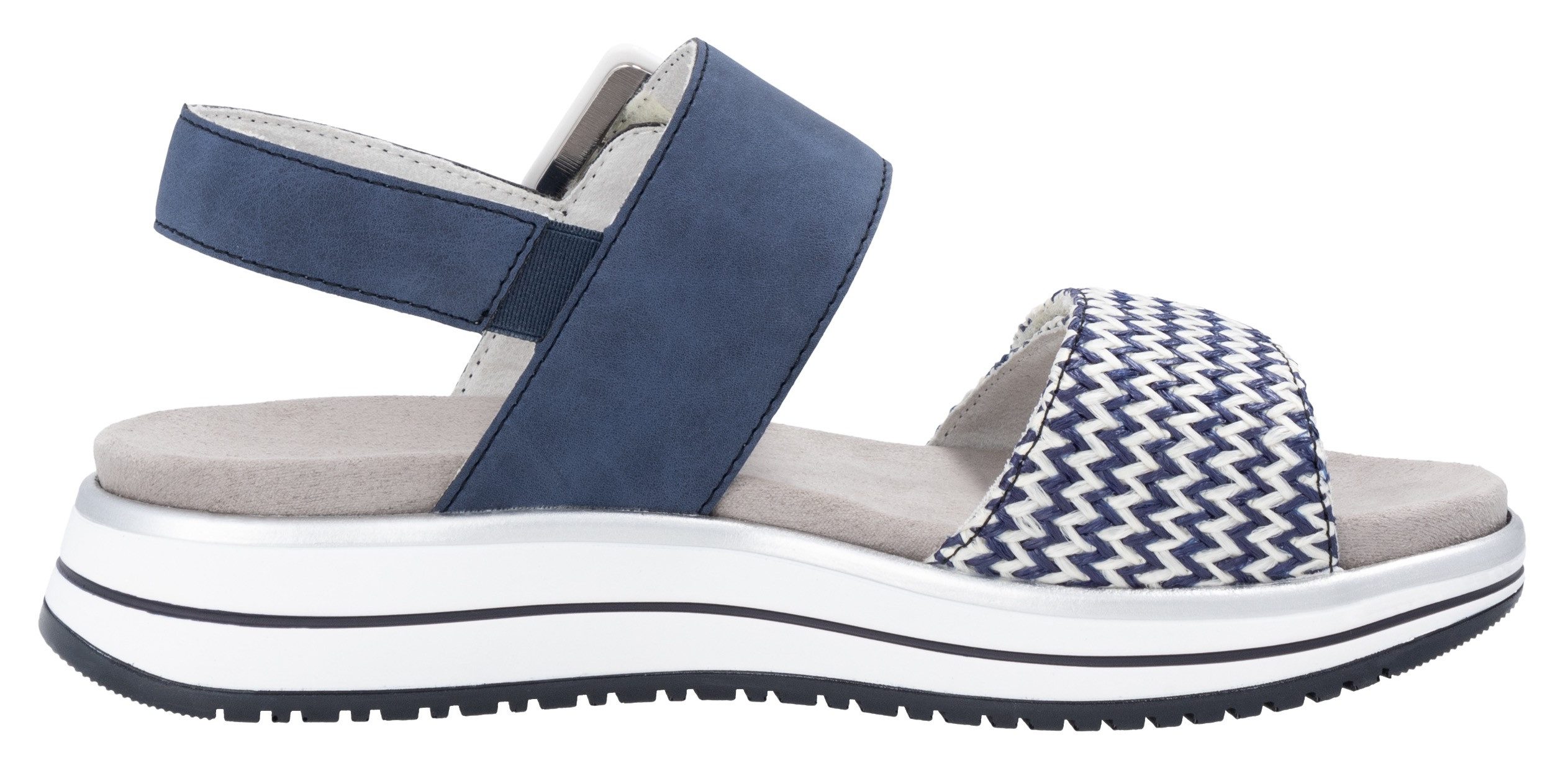 Remonte Sleehaksandaaltjes ELLE-Collection , zomerschoen, sandalen, comfortschoen met praktische klittenbandsluitingen