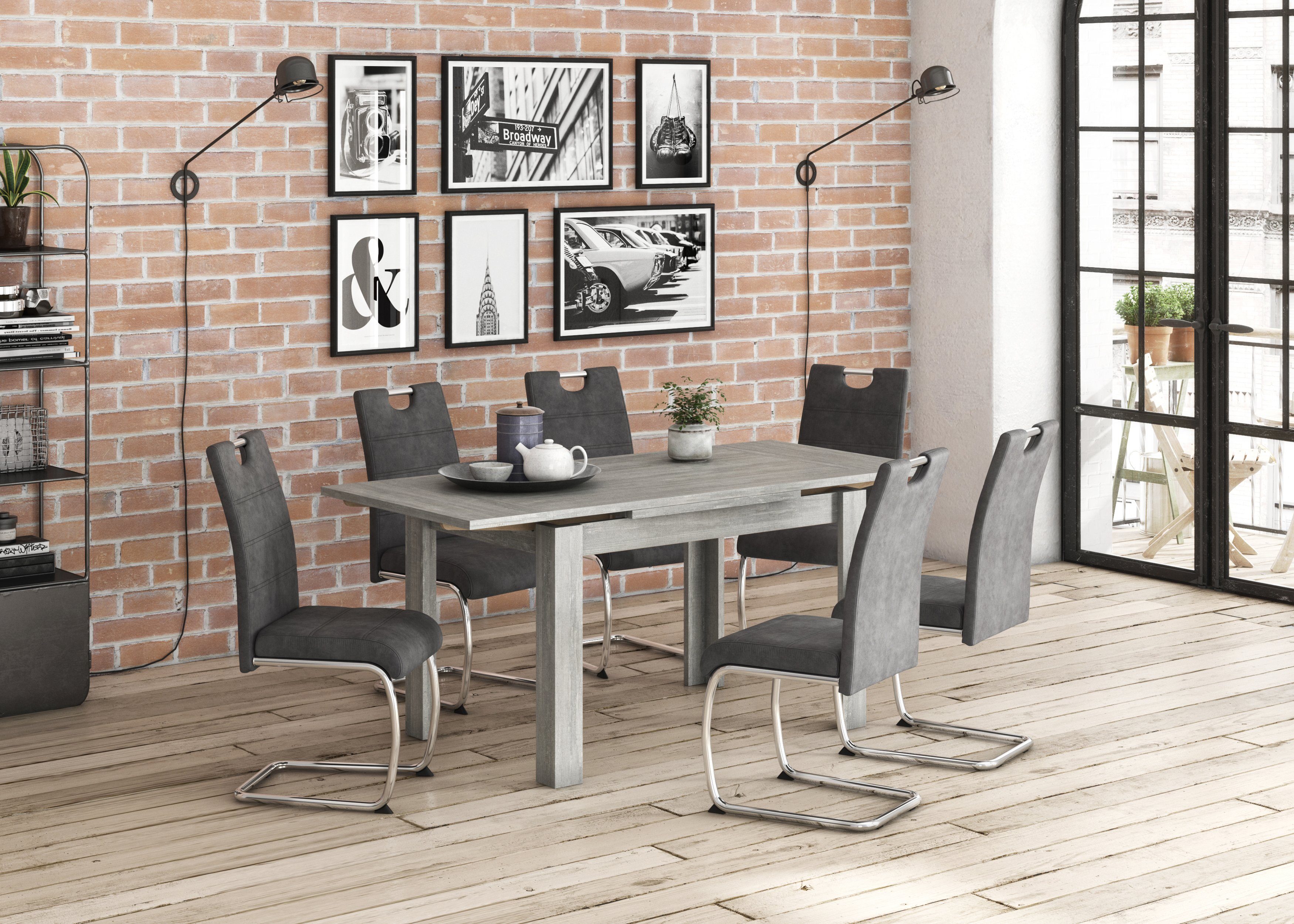 Mäusbacher Eettafel Monti BESTSELLER!, tafel, keukentafel, uittrekbare tafel uit te trekken tot 136 cm
