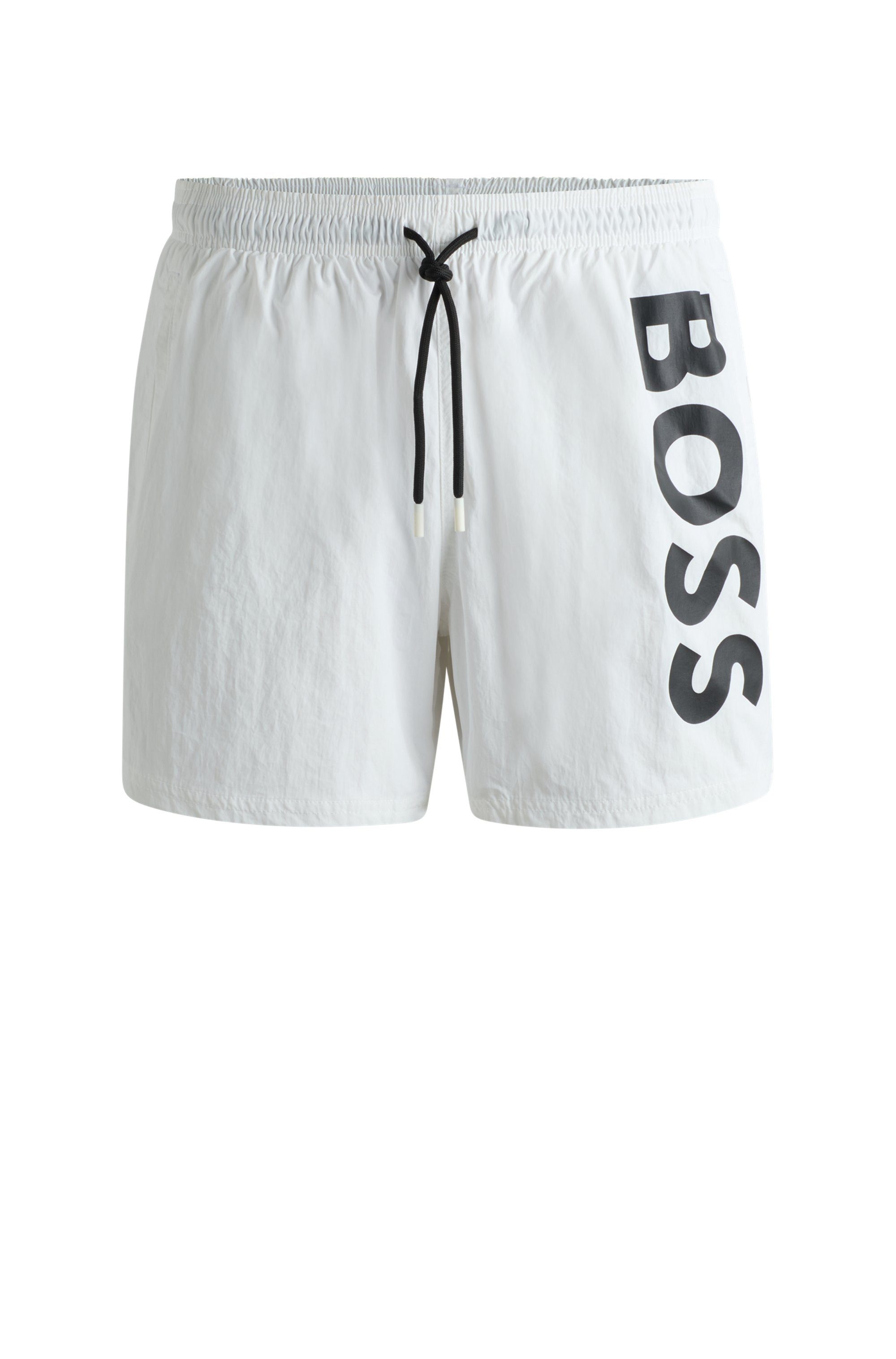 BOSS Zwemshort Octopus met contrasterende boss logo-opschrift op het been