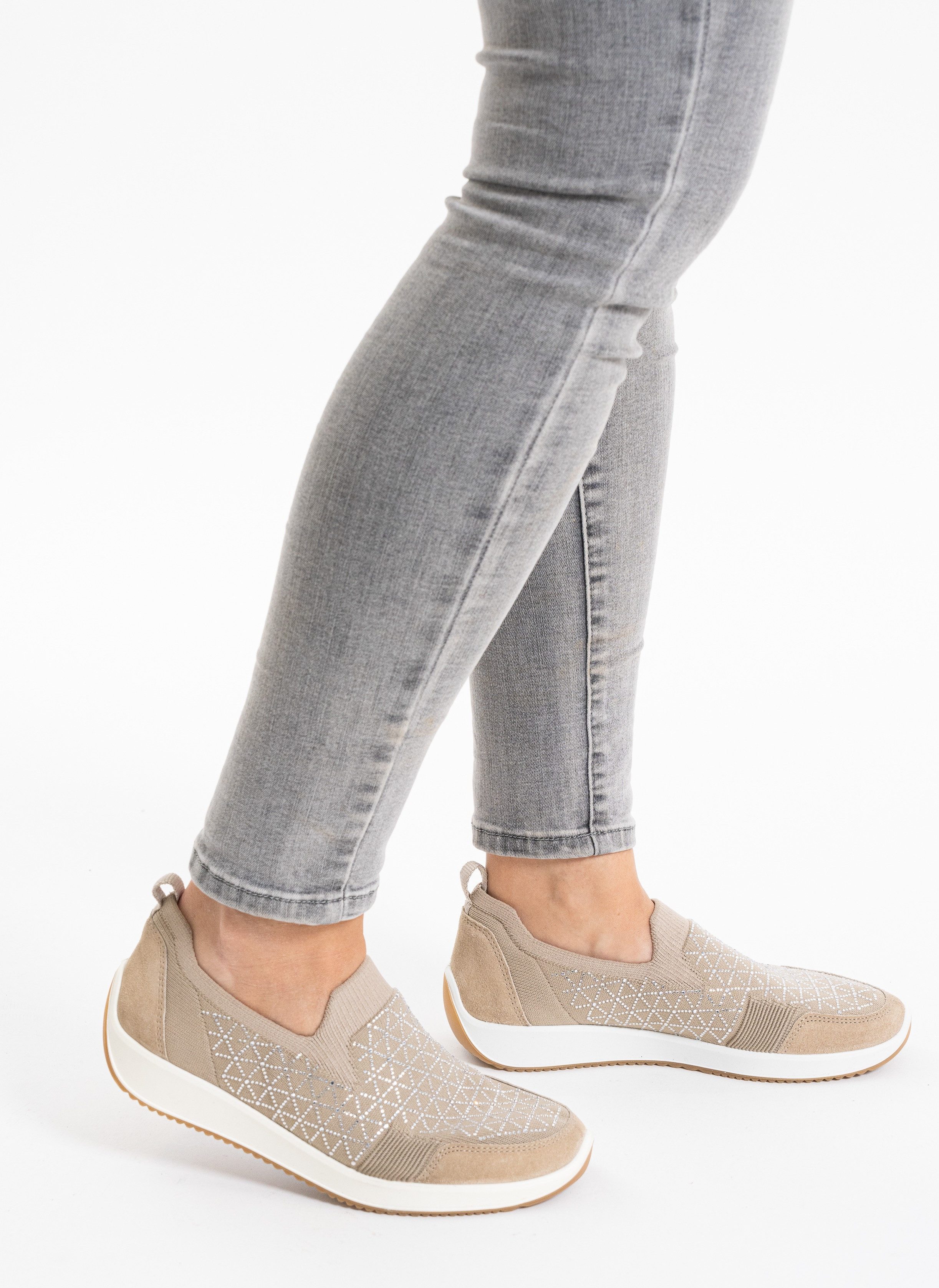 Ara Instappers Lissabon , vrijetijdsschoen, revalidatieschoen met high soft demping, g-breedte