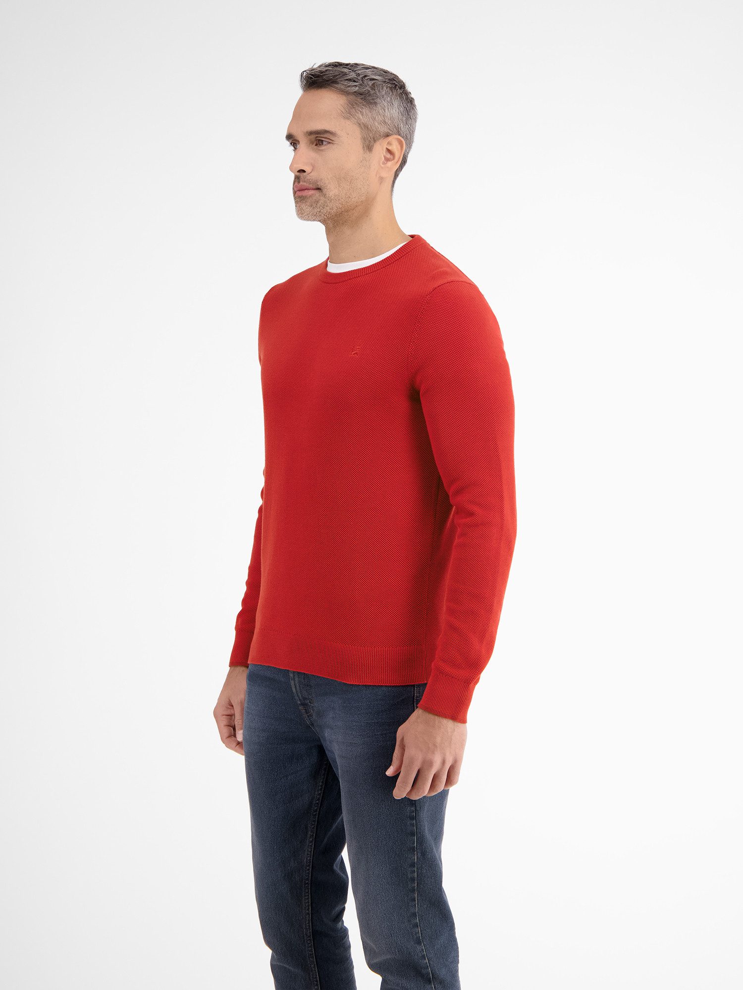 Lerros Gebreide trui LERROS lichte gebreide pullover met smalle ribstructuur