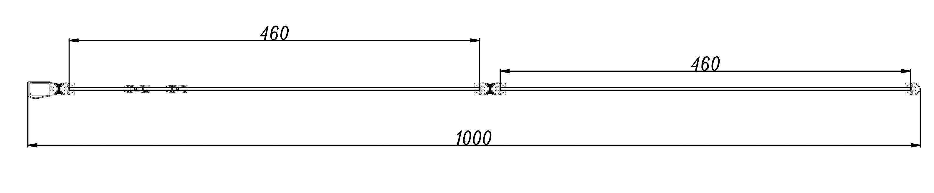 welltime Badwand Nassau Badscherm, spatscherm voor badkuip, 100 cm (2-delig)