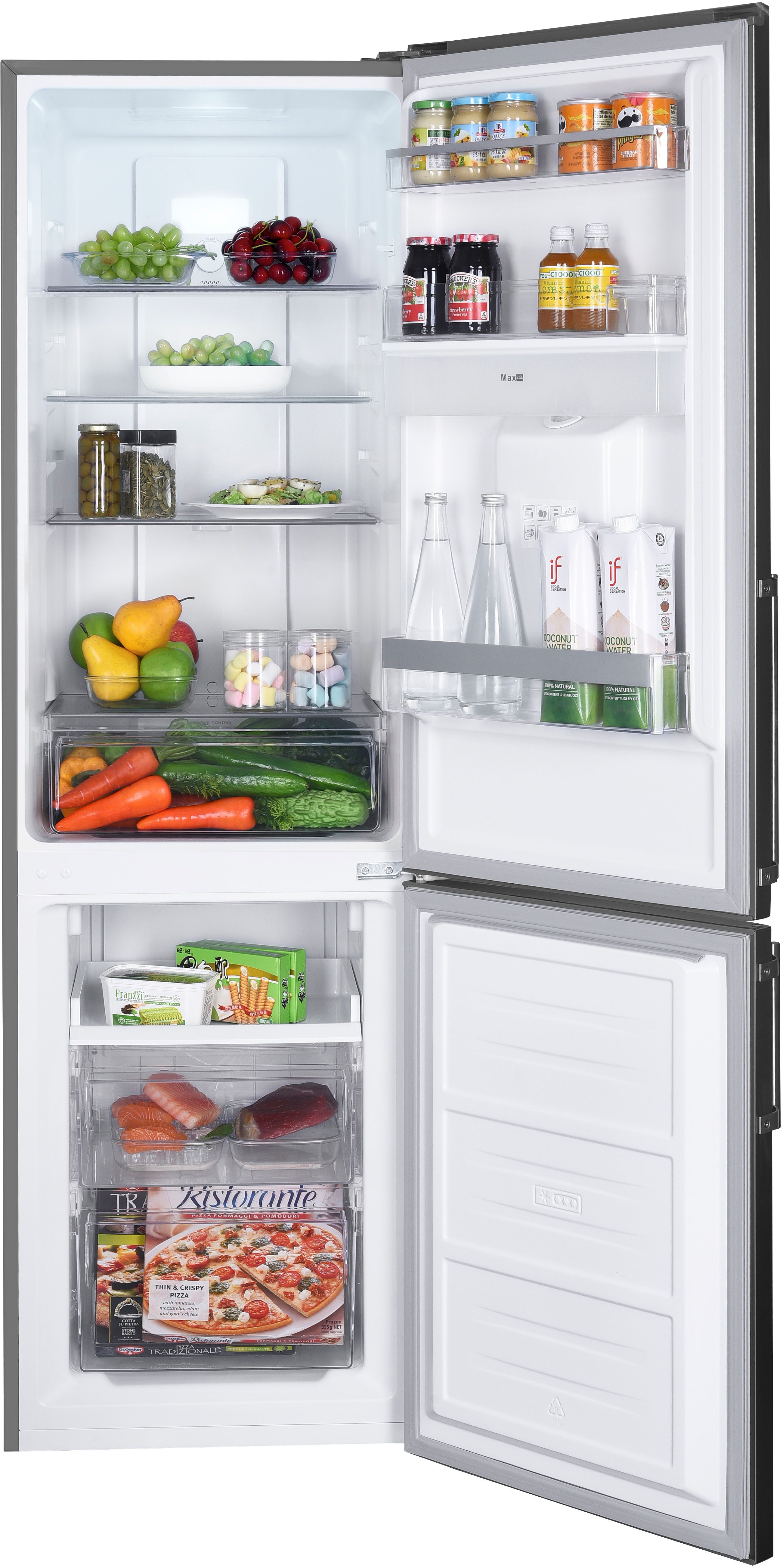 Hanseatic Koel-vriescombinatie HKGK17955CNFWDBI NoFrost, Waterdispenser