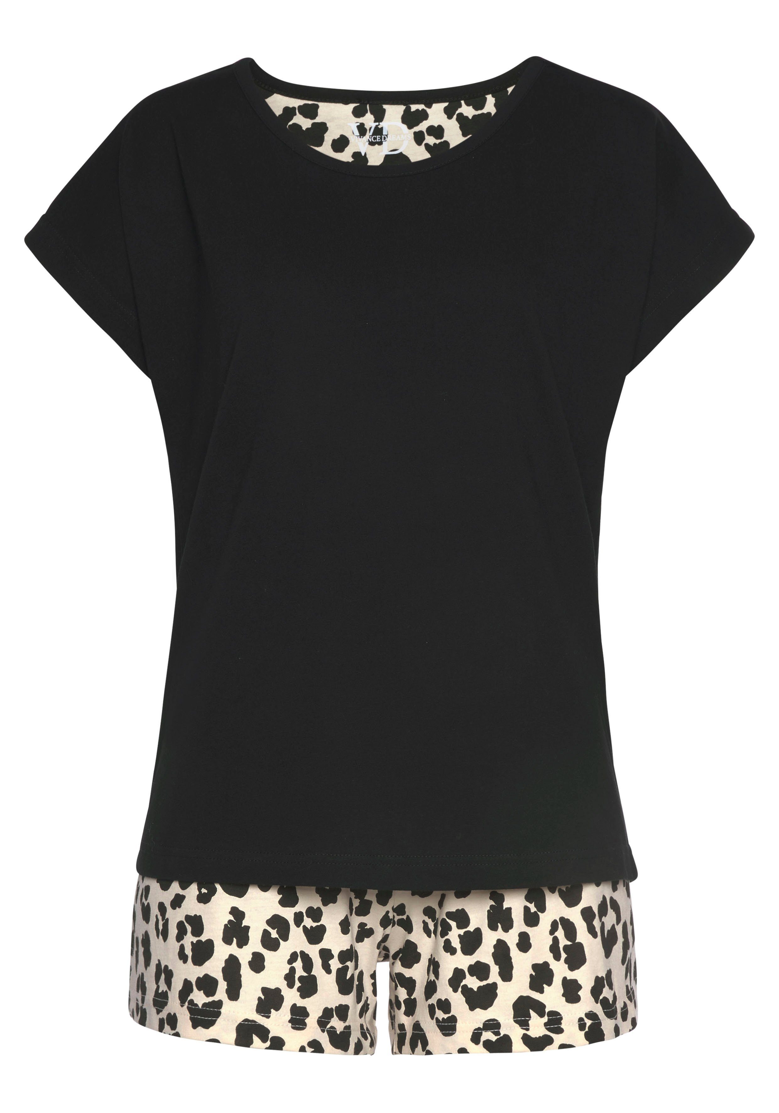 Vivance Dreams Shortama met animal-print