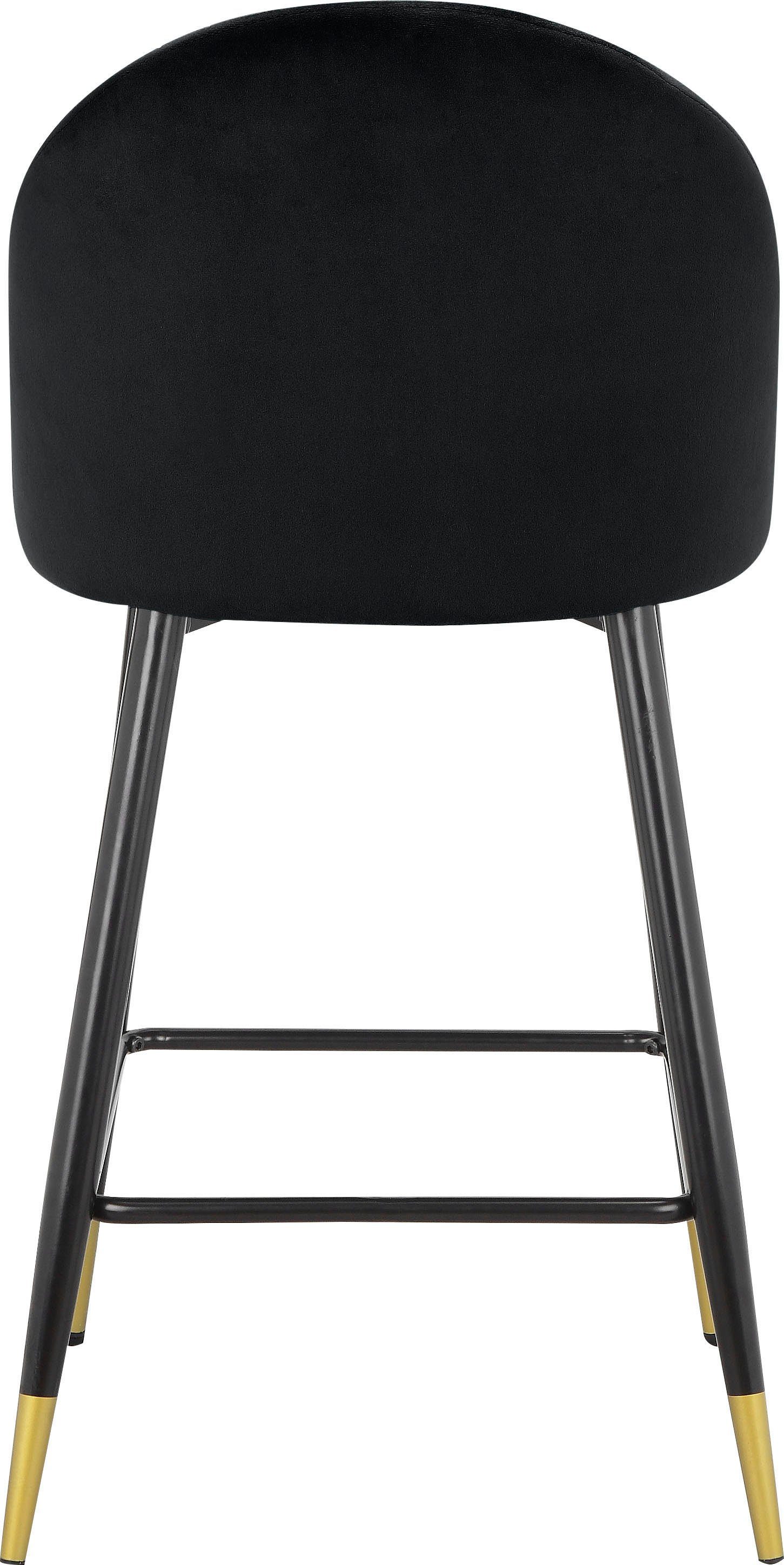 Leonique Bistrostoel Embrosse met zacht verdikte zitting en rugleuning, in mooie veloursstof, zithoogte 65 cm