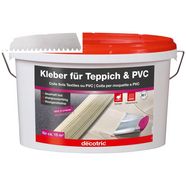 bodenmeister dispersielijm 5 kg lijm en getande spatel voor tapijt, pvc en vinyl, is genoeg voor ca. 20m2 (2-delig) geel