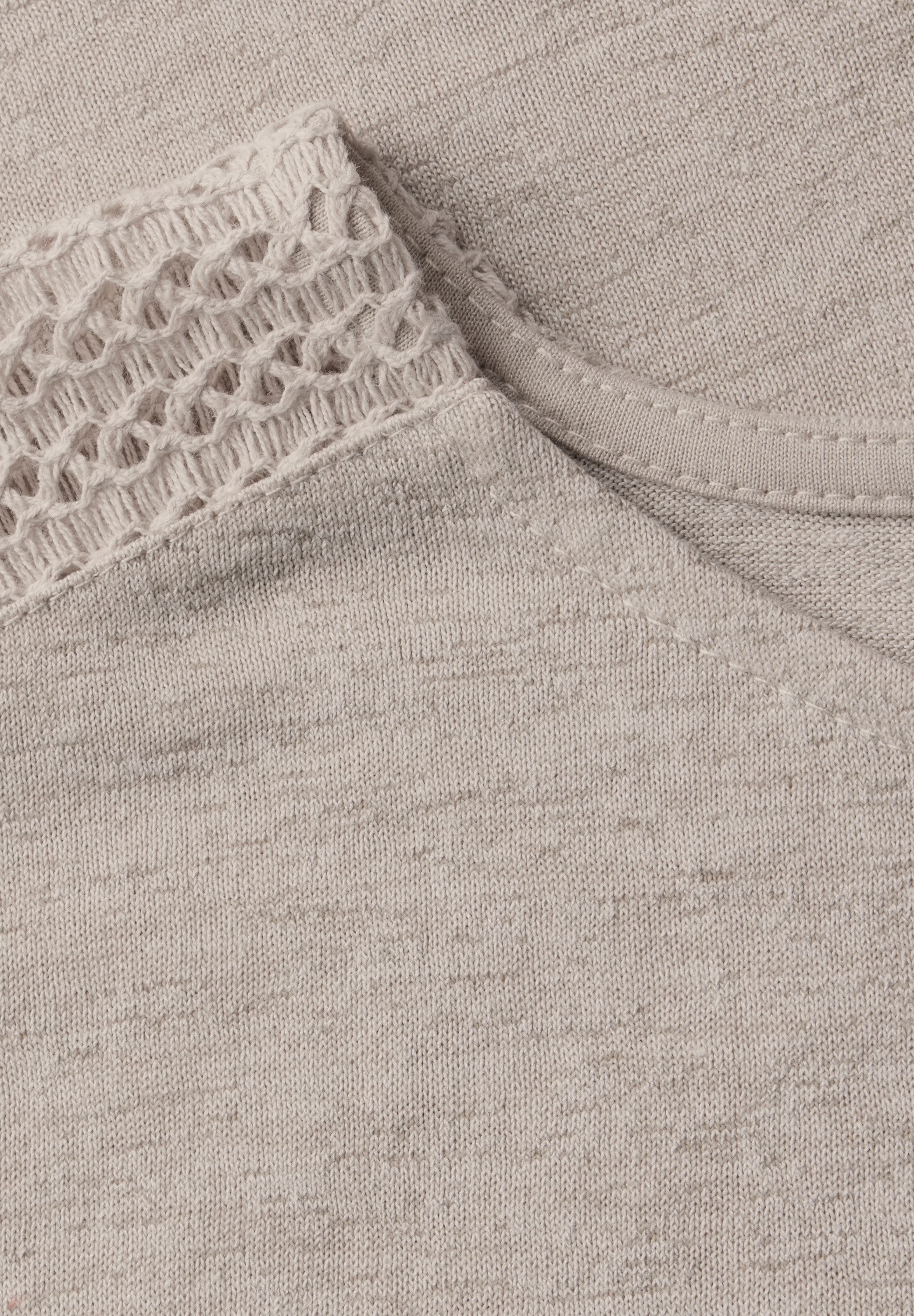 STREET ONE T-shirt met kanten detail