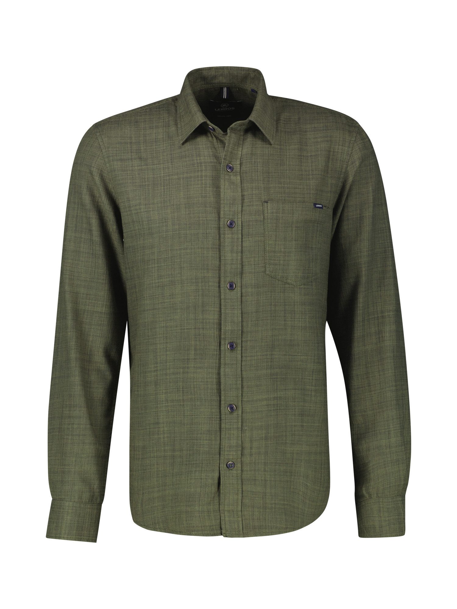 Lerros Overhemd met lange mouwen LERROS herenoverhemd, fancy twill
