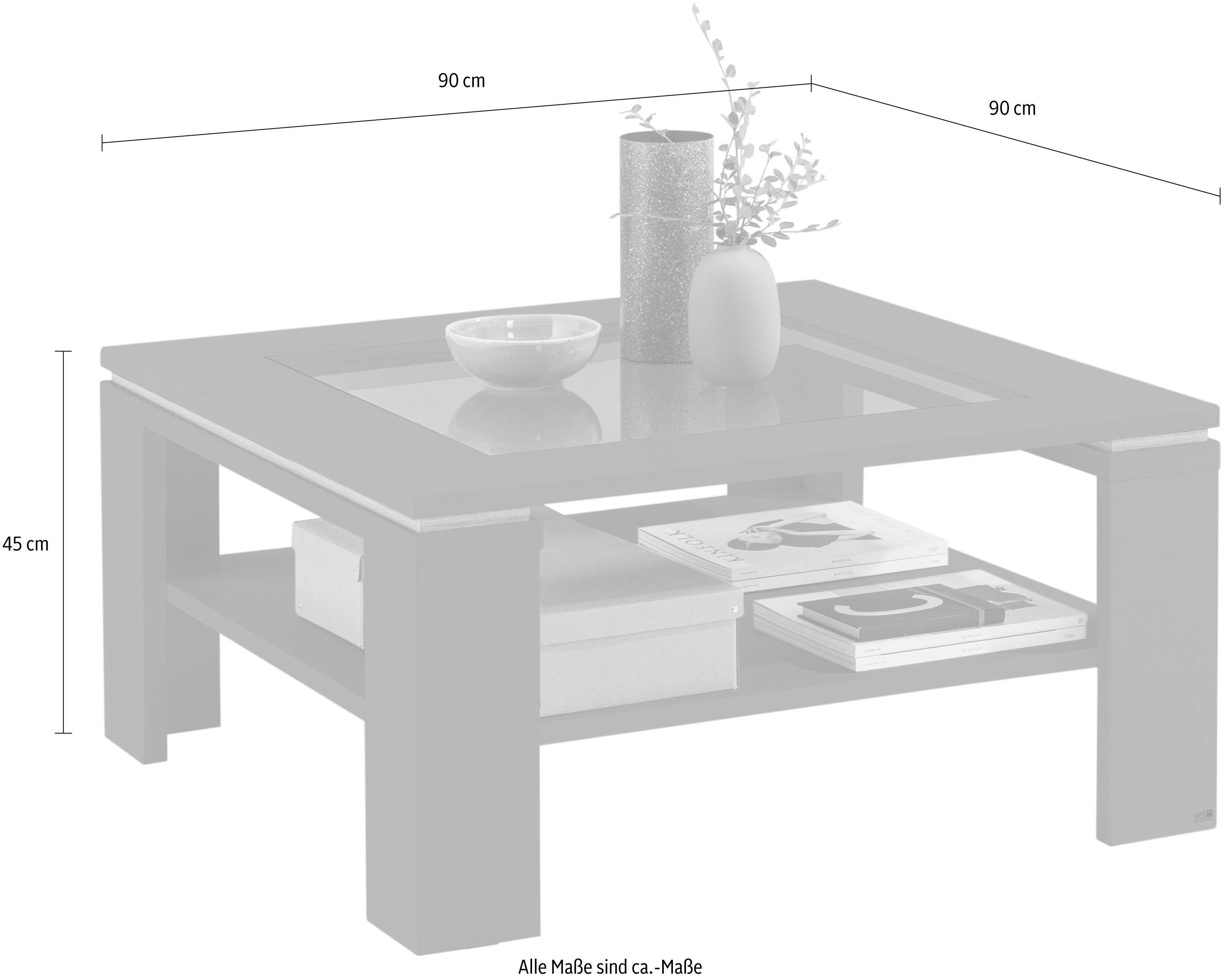 set one by Musterring Salontafel Tacoma Type 65 en 66, met getinte glasplaat