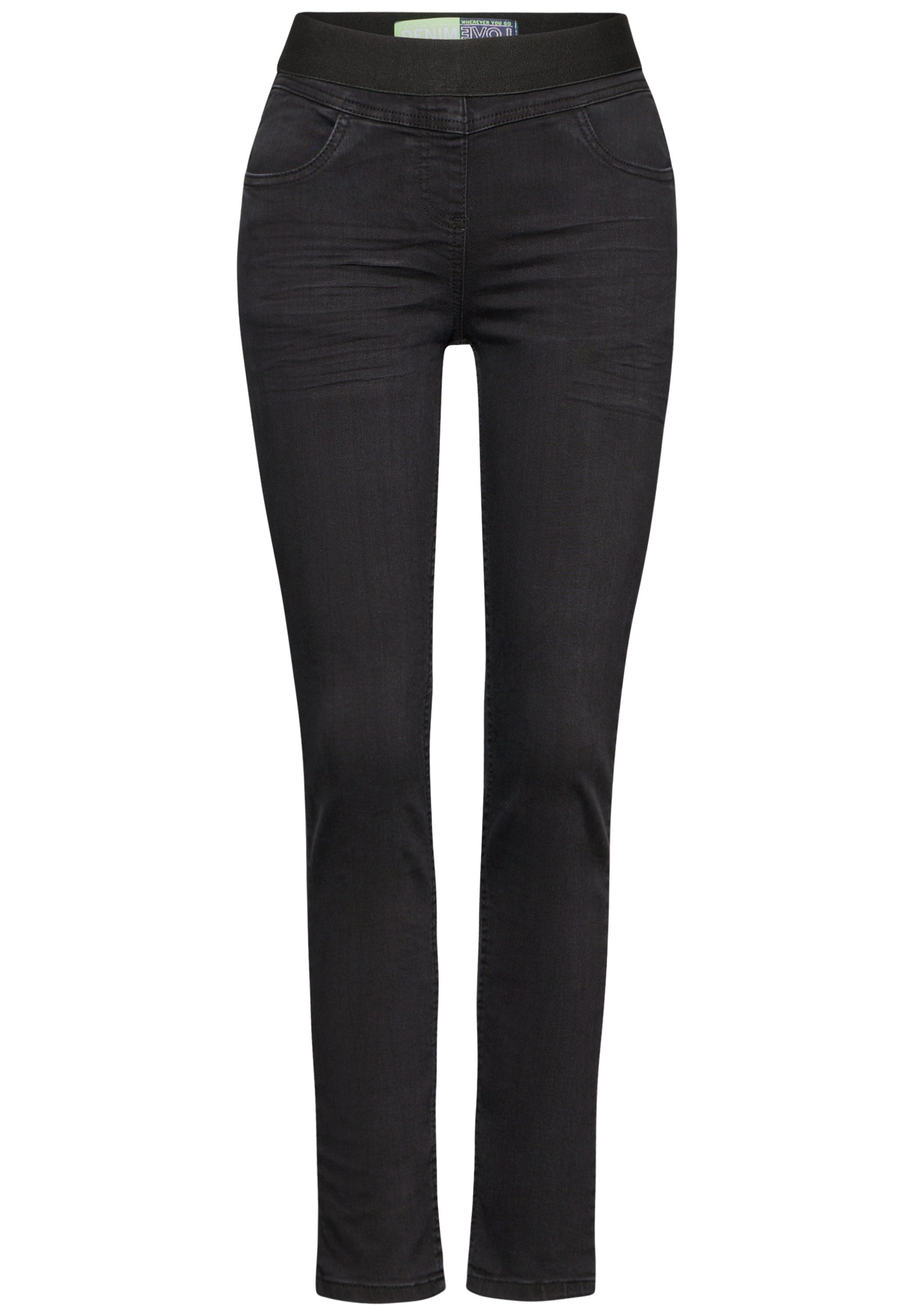 Cecil High-waist jeans Stijl Vicky in used-look