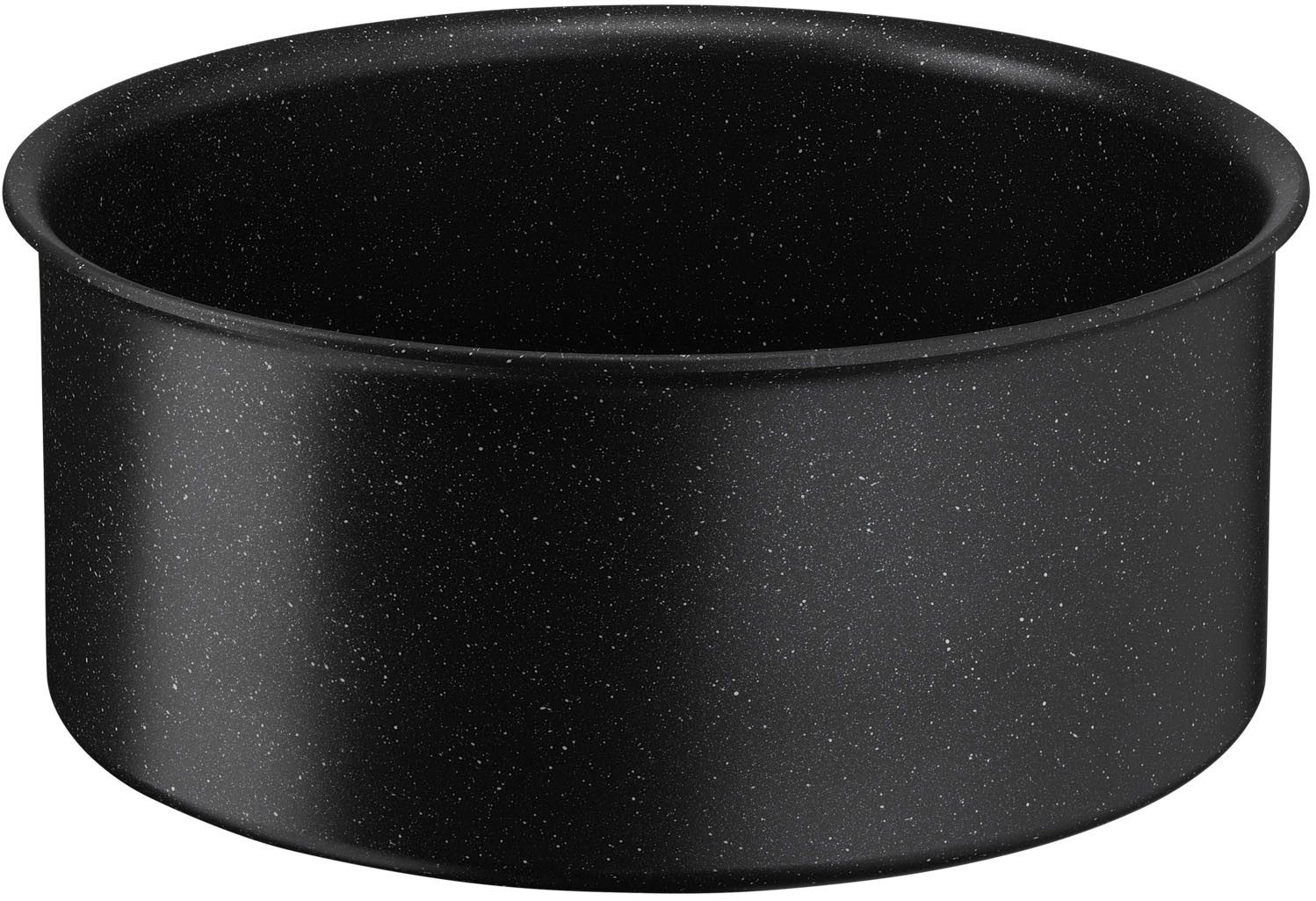 Tefal Pannenset L39996 Ingenio Black Stone, kookpan set inductie stapelbaar, anti-aanbak (set, 4-delig)