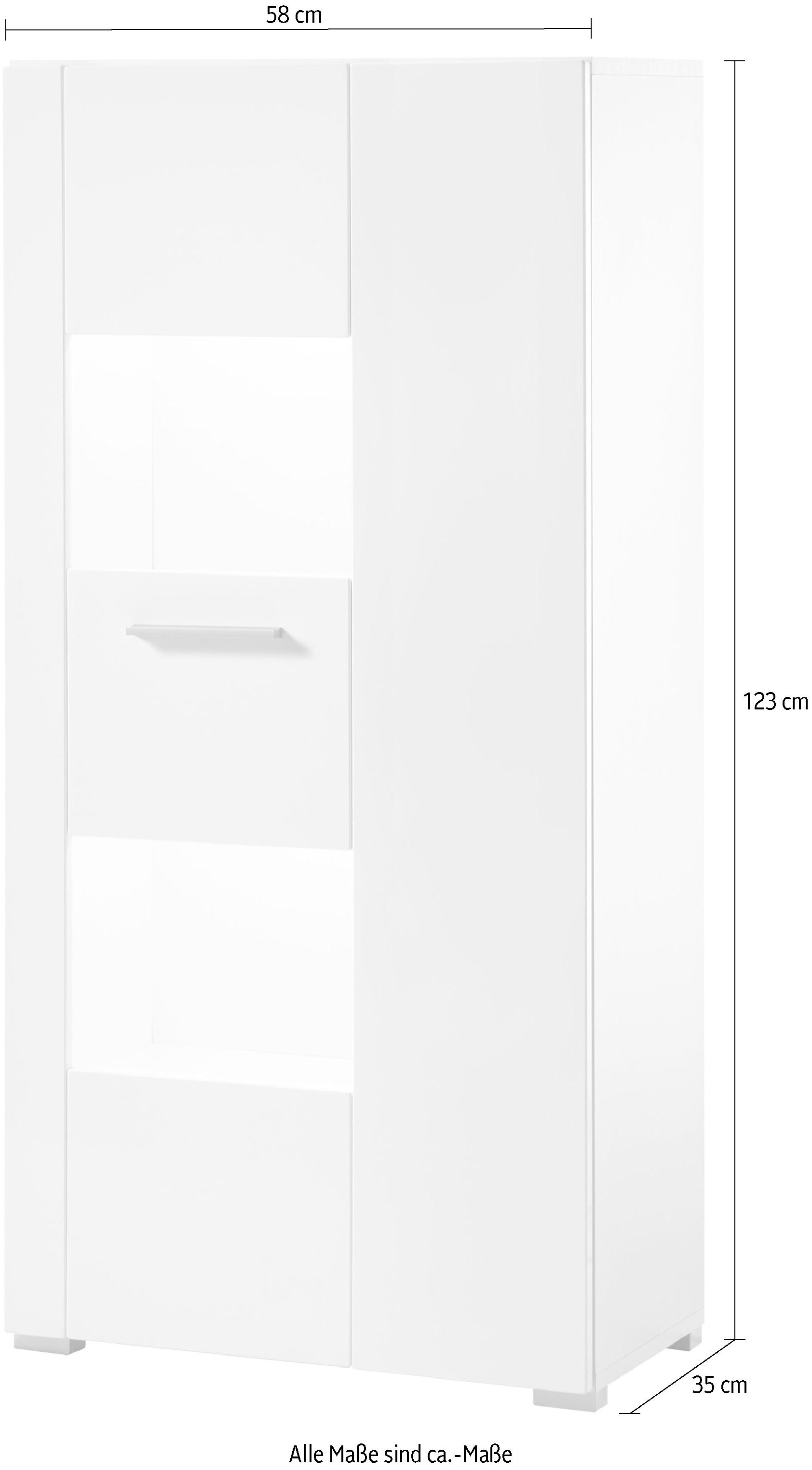 INOSIGN Vitrinekast Corado Hoogte ca. 123 cm