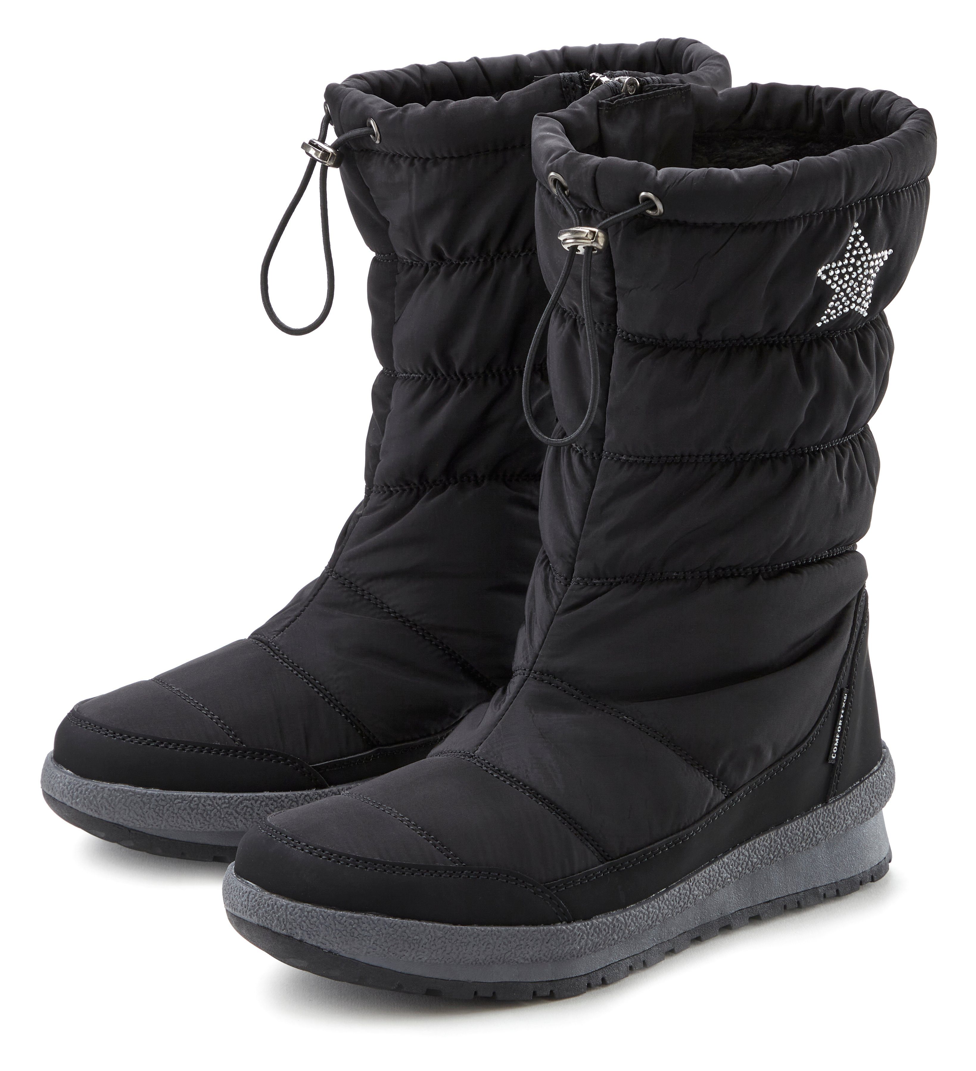 Lascana Winterlaarzen Enkellaars, winterboots met warme voering, waterafstotend