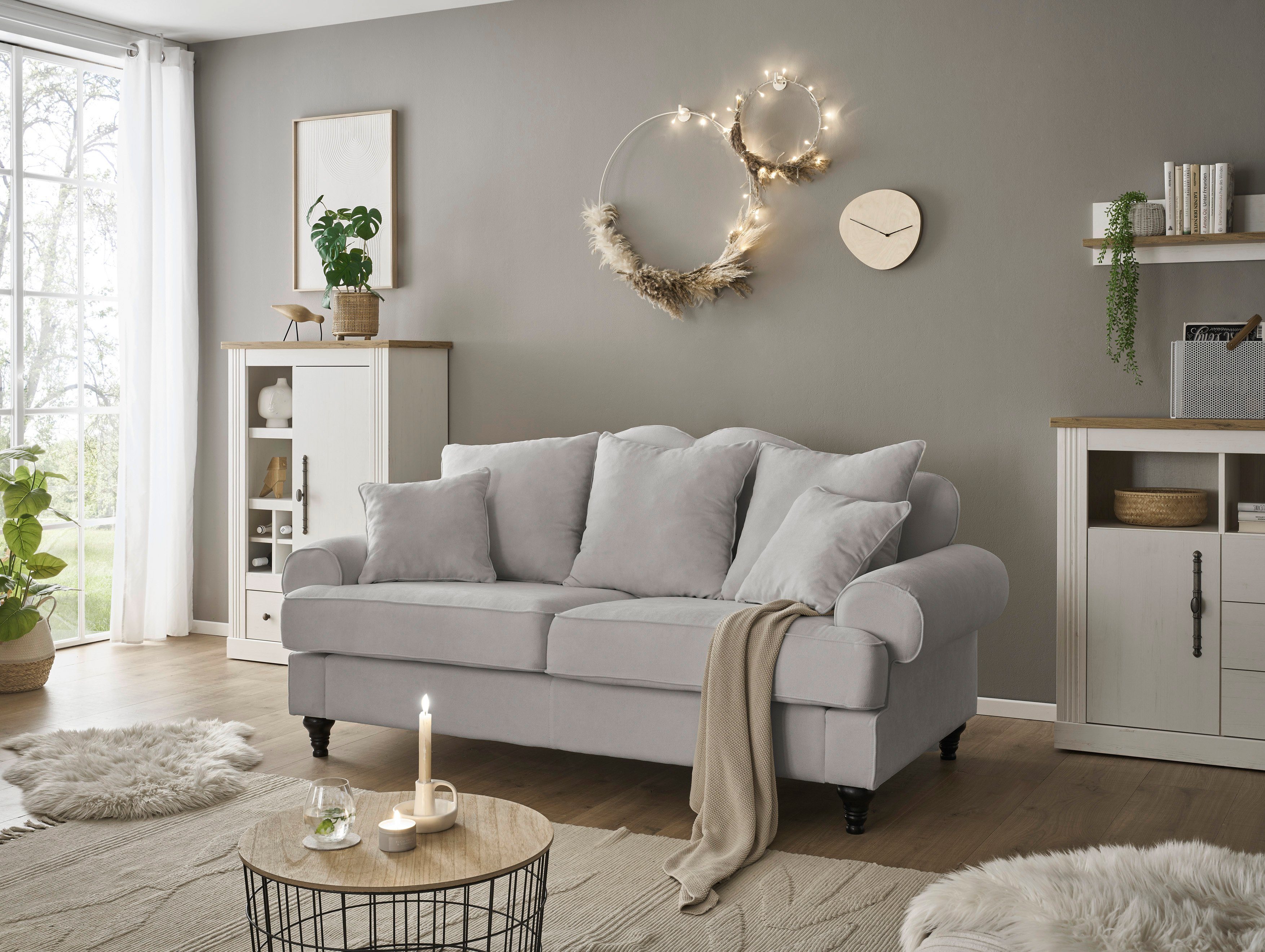 Home affaire 3-zitsbank Westminster met binnenveringsinterieur