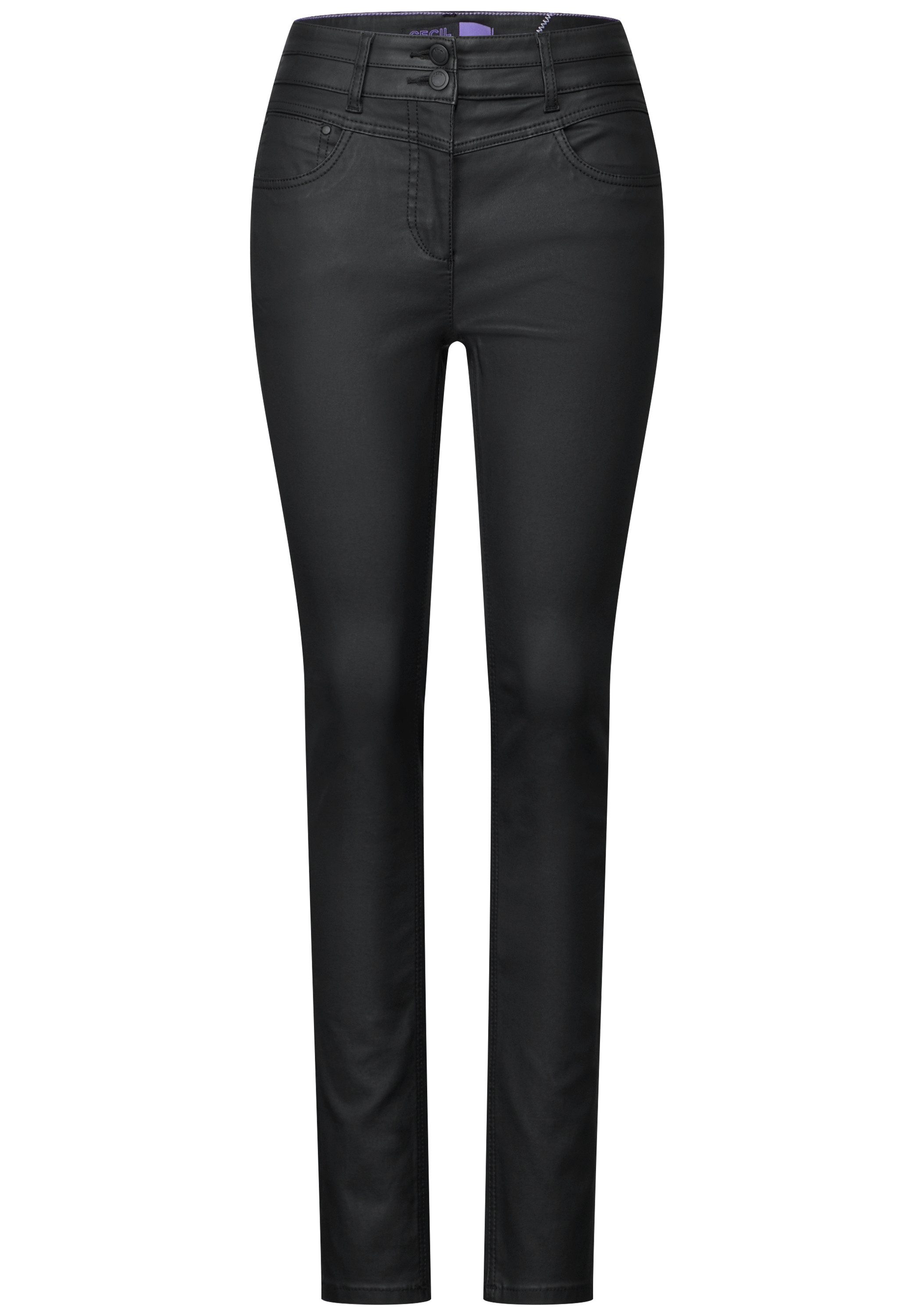 Cecil Stoffen broek Vicky gecoat in 5-pocket-stijl