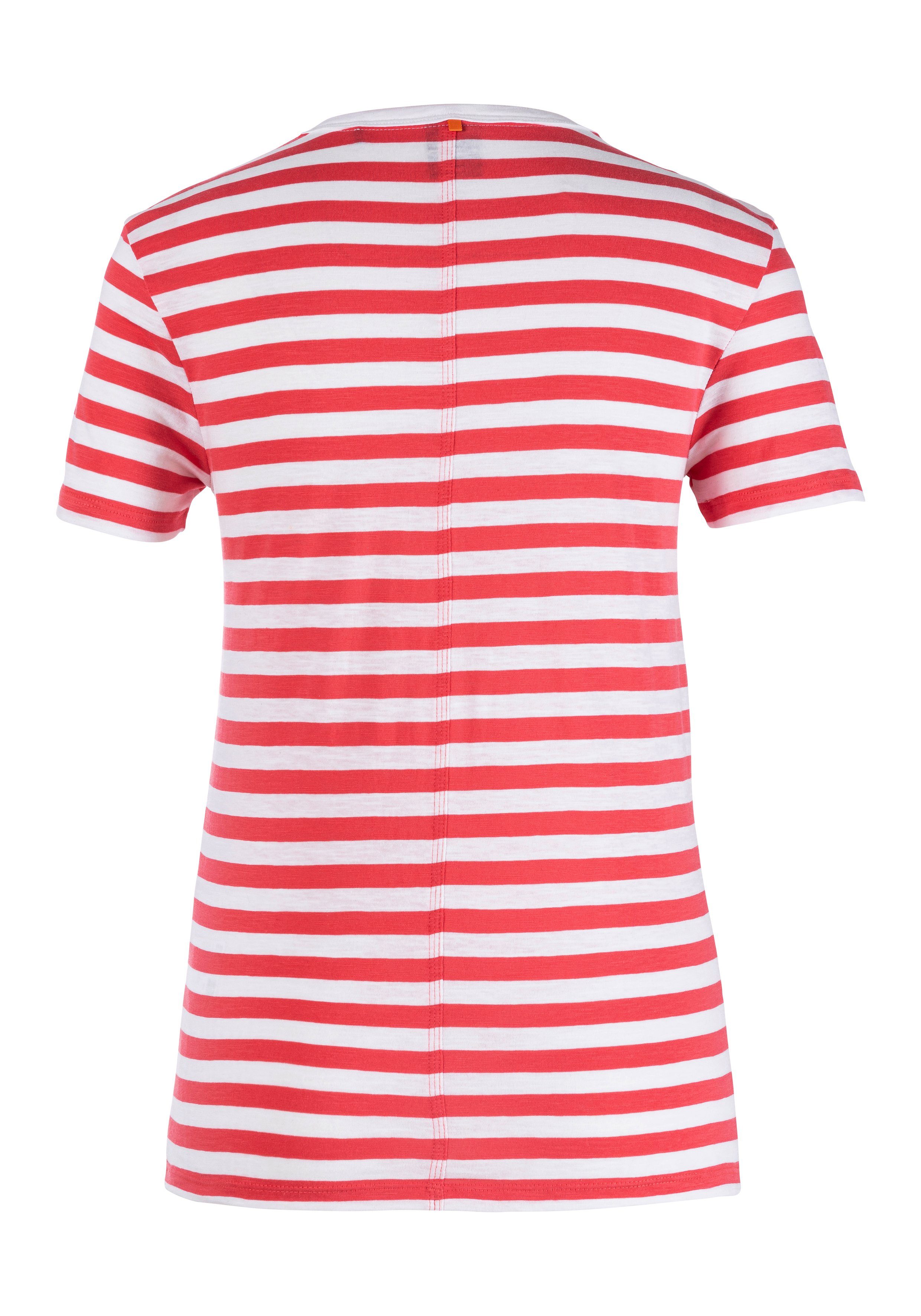 Boss Orange T-shirt C_Esla_Striped Premium damesmode in gestreept ontwerp