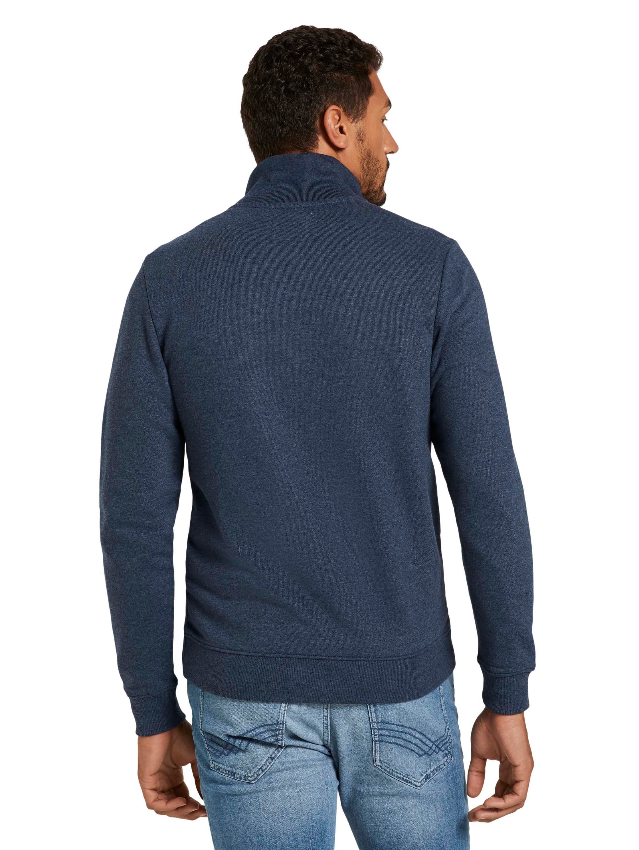 Tom Tailor Sweatvest met opstaande kraag die warm is voor de hals