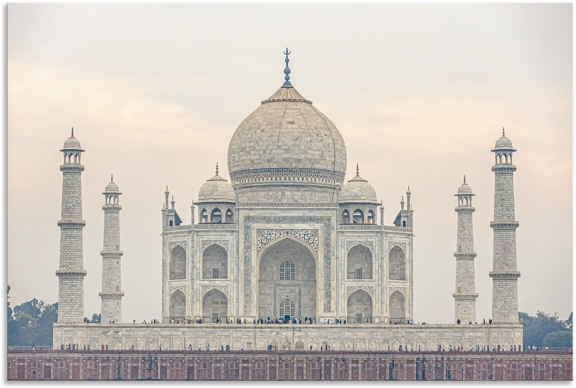 Artland Artprint Taj Mahal in vele afmetingen & productsoorten - artprint van aluminium / artprint voor buiten, artprint op linnen, poster, muursticker / wandfolie ook geschikt voo