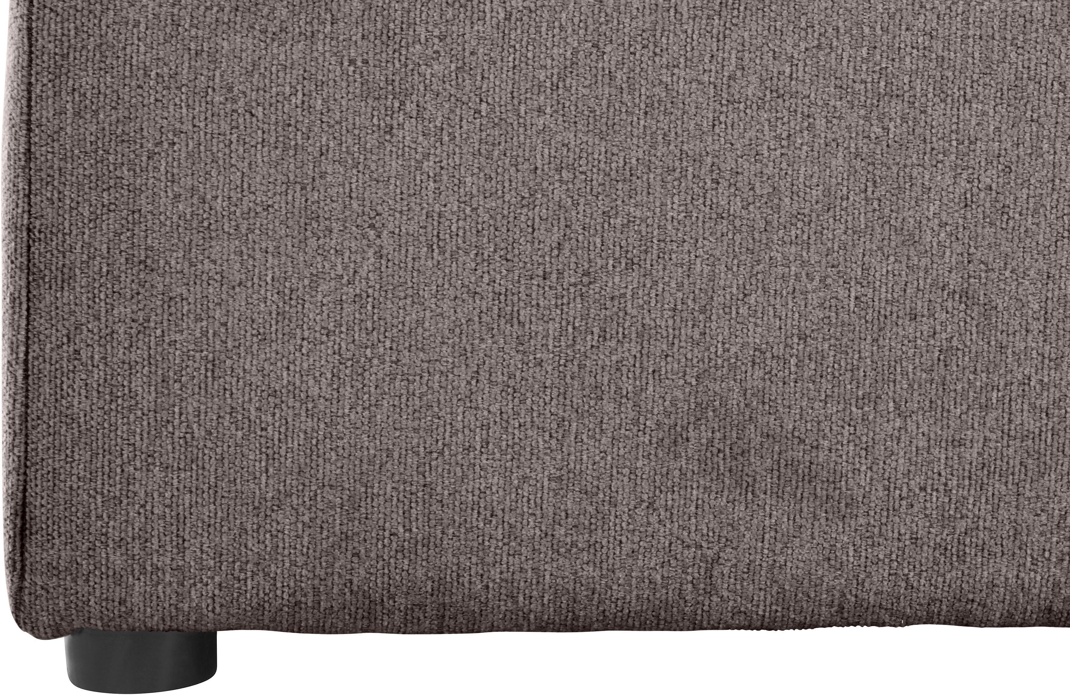 RAUM.ID Bank-middenelement Florid als deel van een modulaire bank, stevig zitcomfort, ook in cord