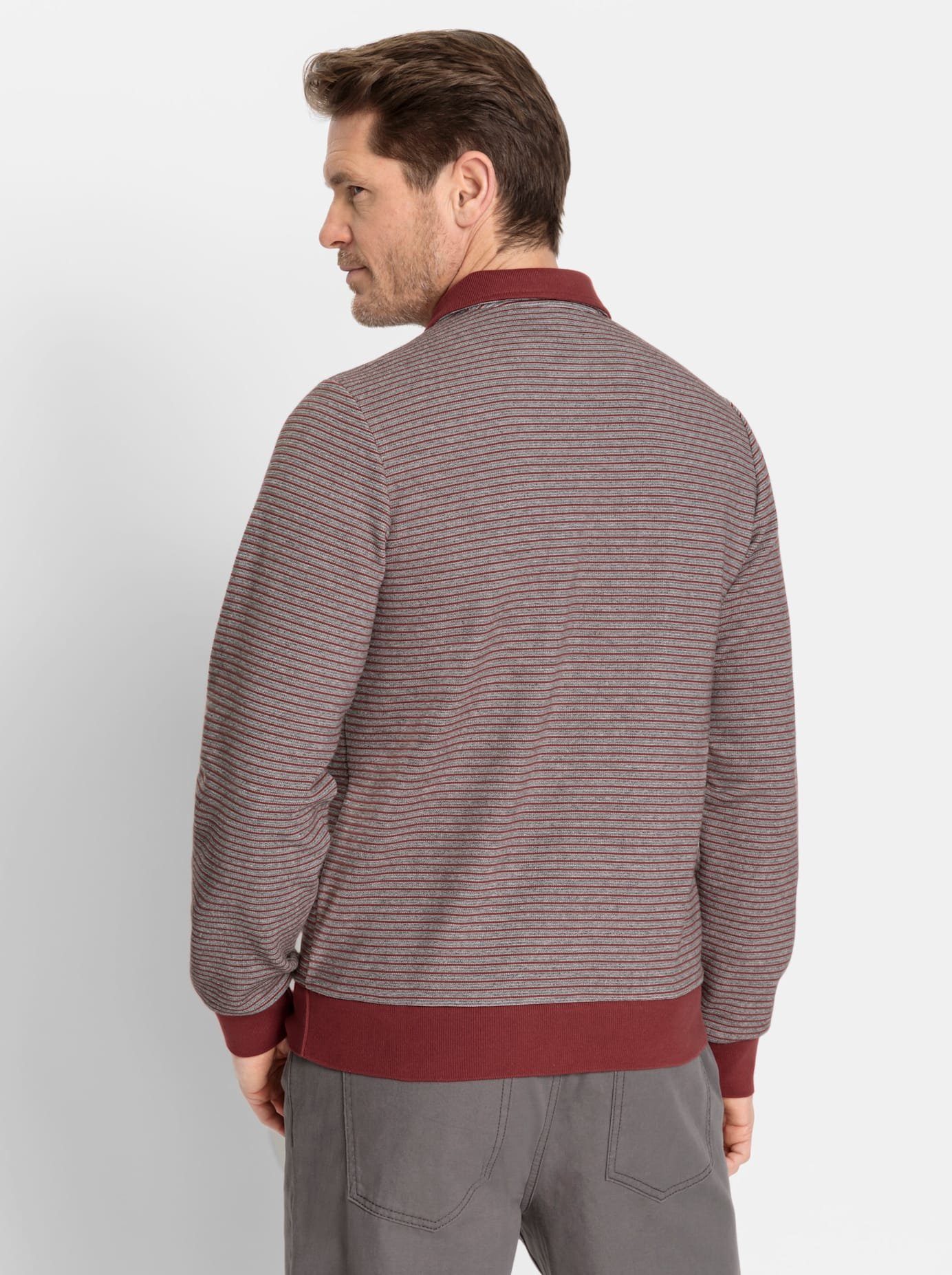 Marco Donati Poloshirt Shirt met lange mouwen (1-delig)