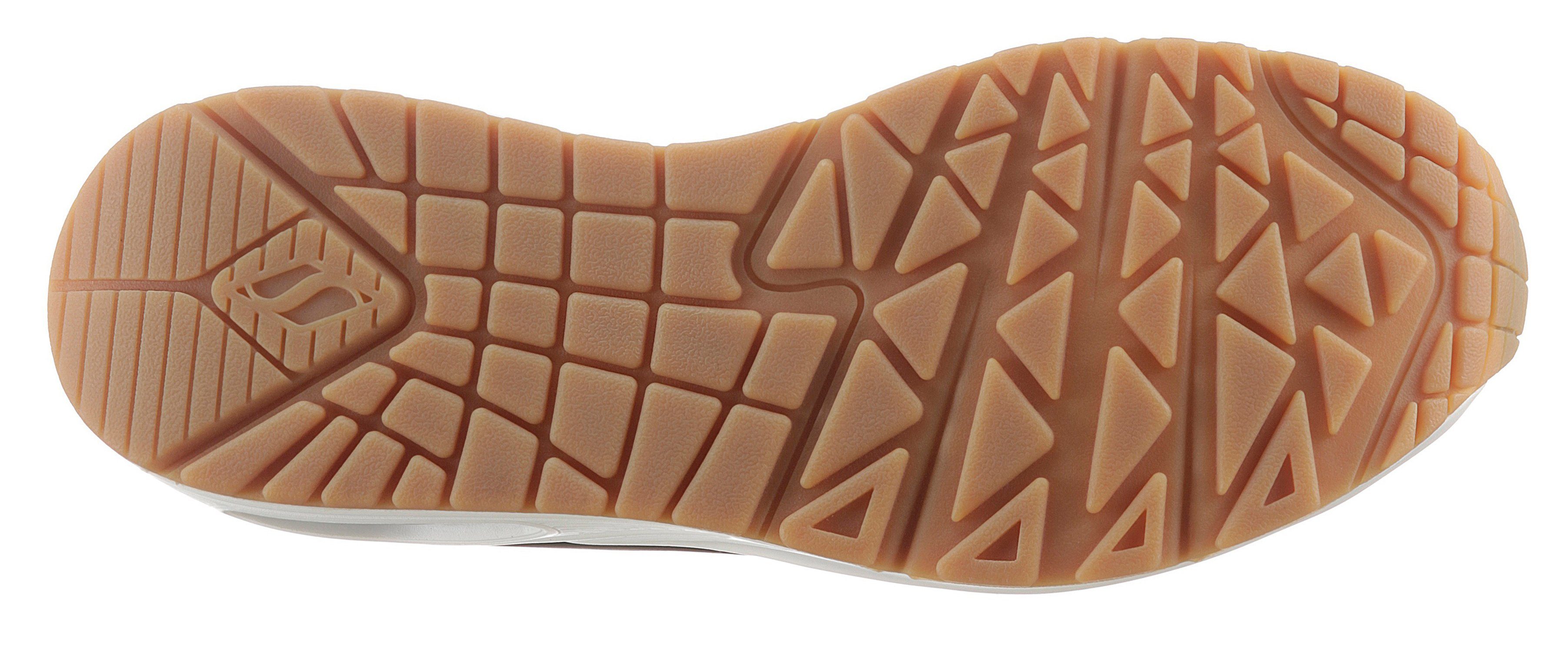 Skechers Sneakers met sleehak Uno - Stand on Air , Vrijetijdsschoen, lage schoen, veterschoen met fijne perforatie
