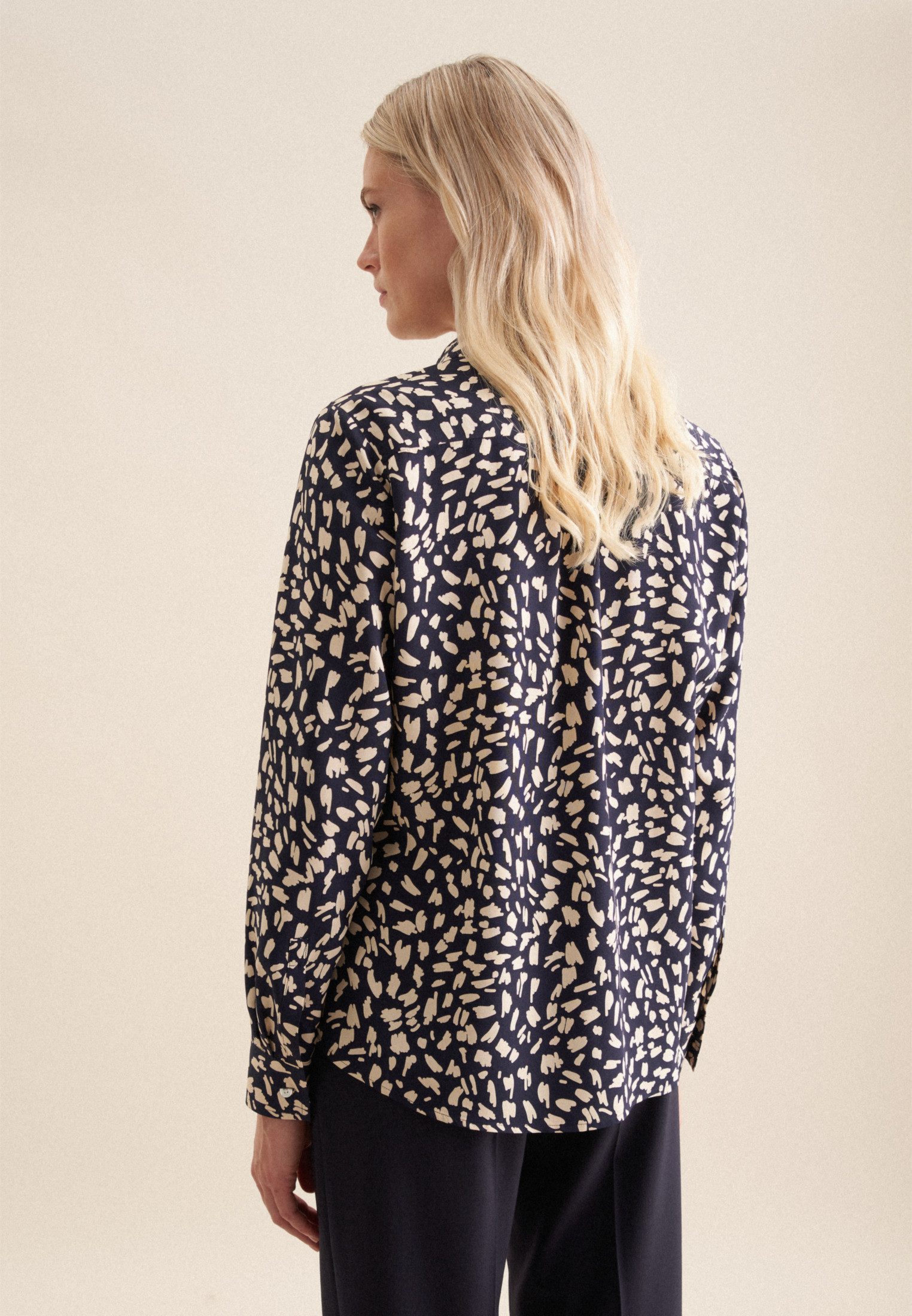 seidensticker Overhemdblouse Zwarte roos
