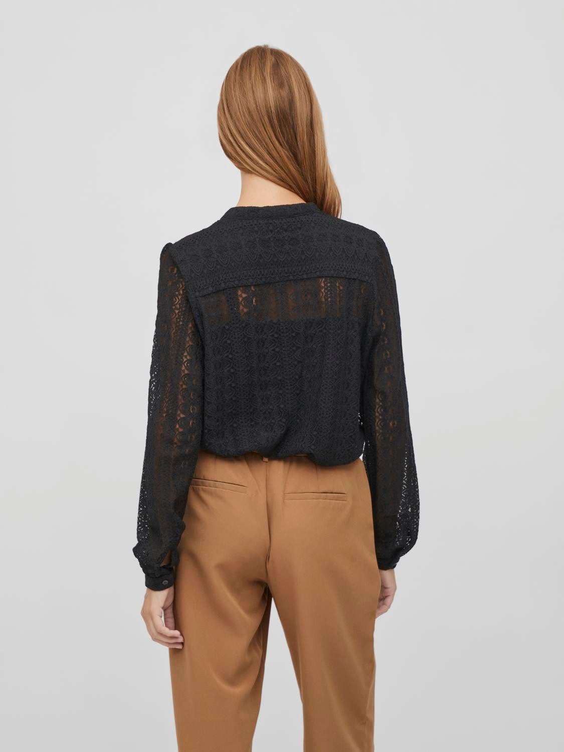 Vila Shirt VICHIKKA LACE L/S SHIRT- NOOS