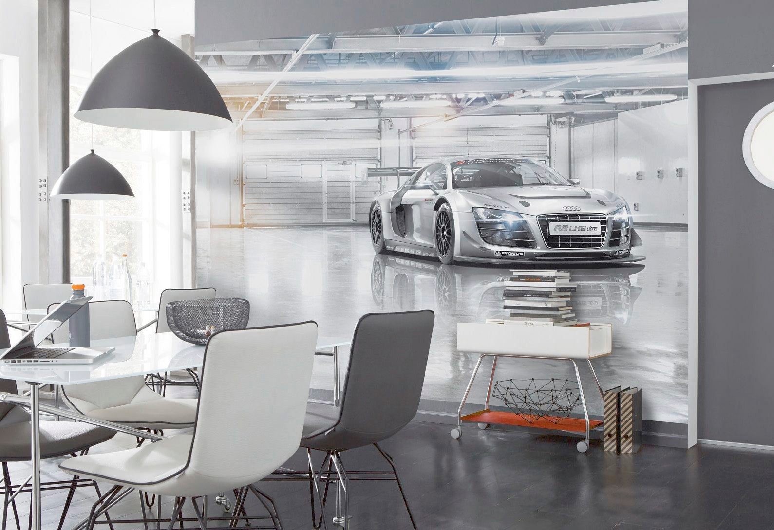 Komar Fotobehang Audi R8 Le Mans - Afmeting 368 x 254 cm (set)