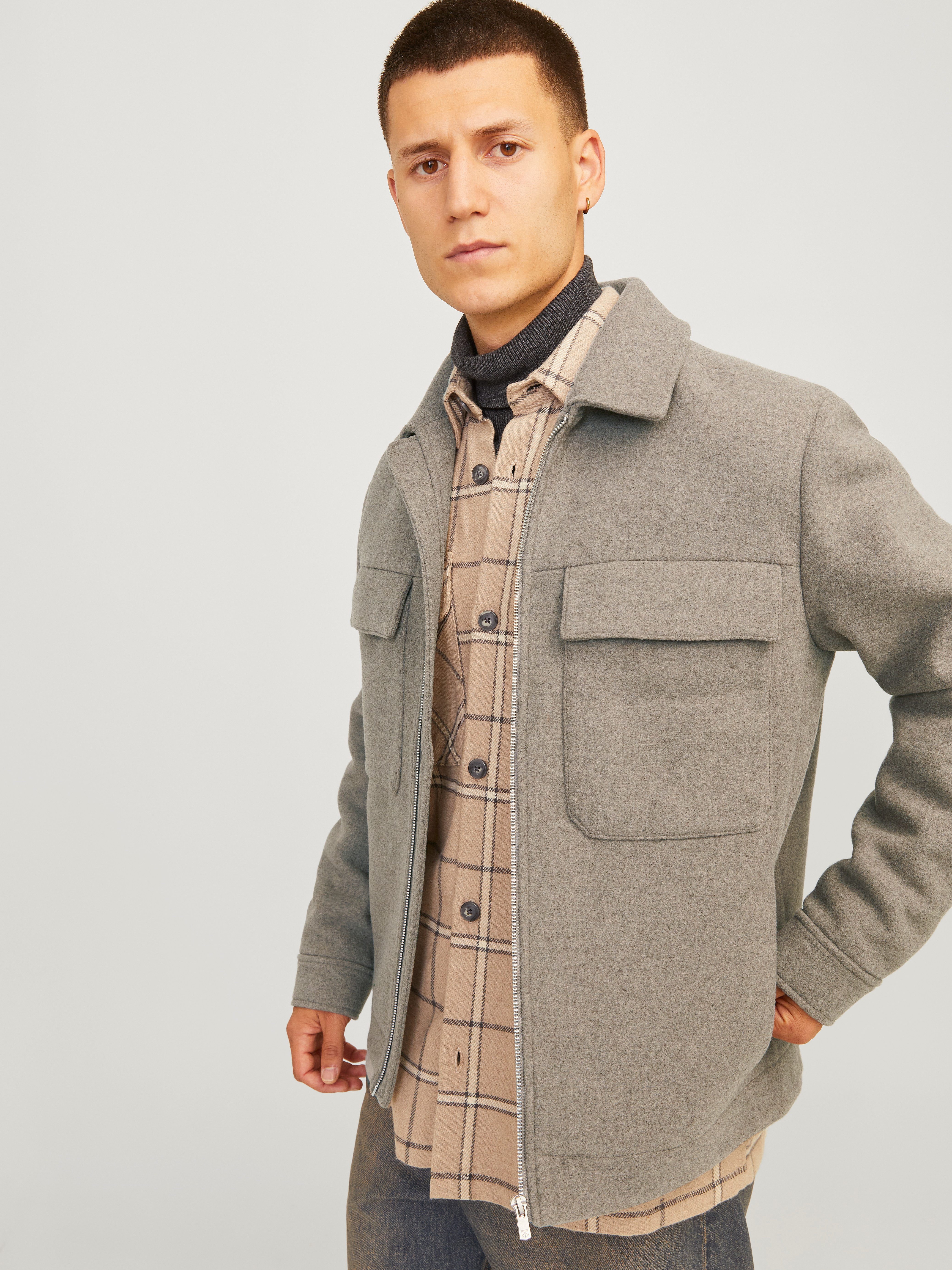 Jack & Jones Wollen jack JPRBLURUSSEL WOOL BLEND JACKET SN