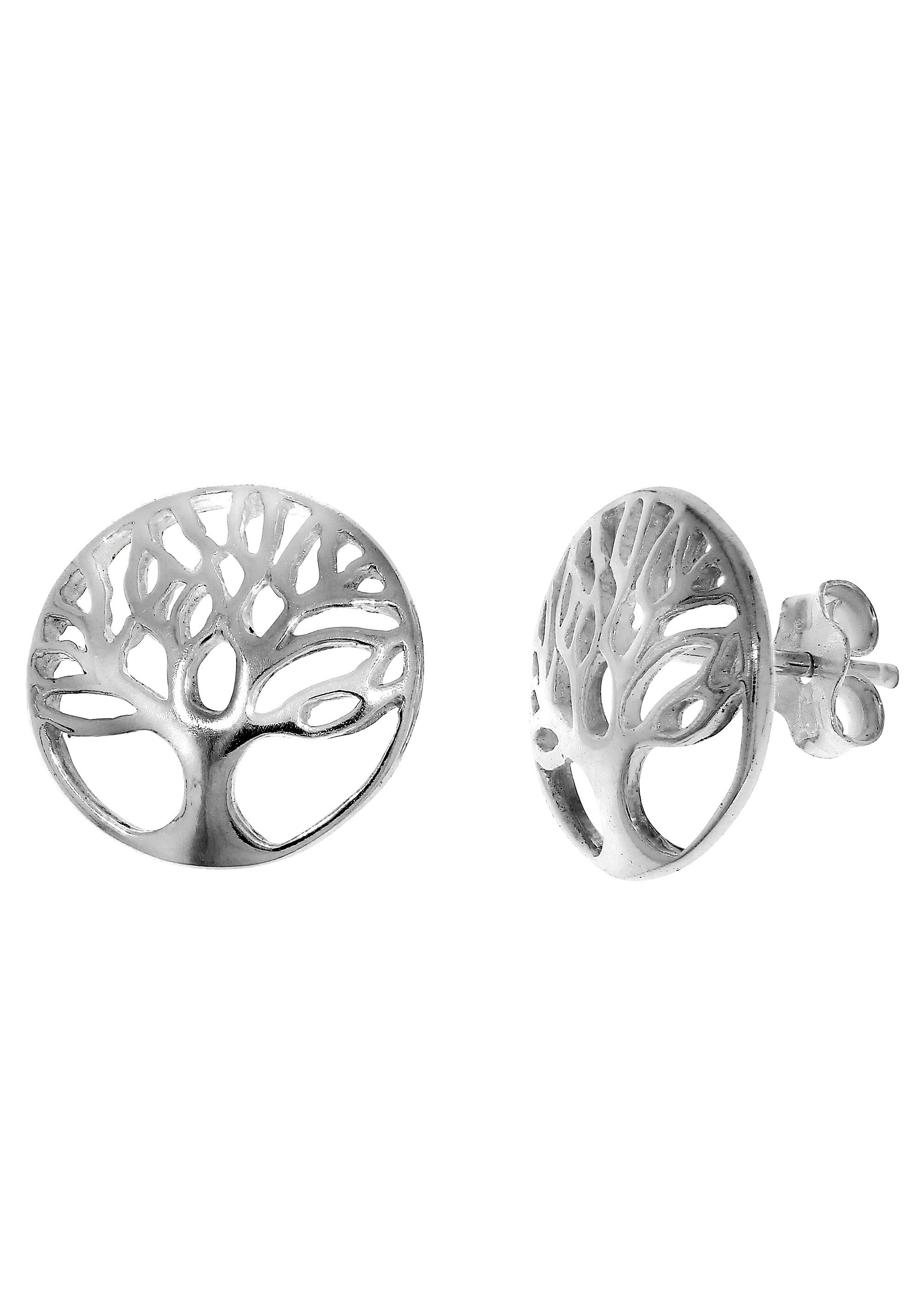 Firetti Oorstekers Sieraad cadeau zilver 925 oorbellen levensboom dames oorbellen zilver(kleur)