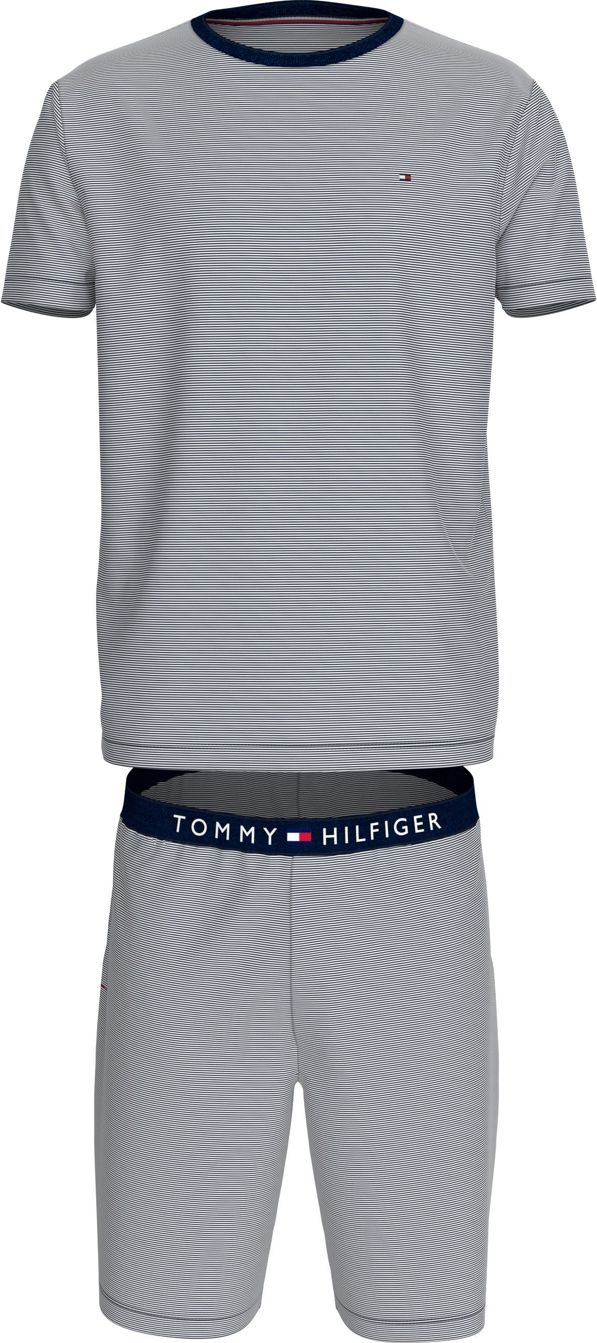 Tommy Hilfiger Underwear Pyjama SS JERSEY PJ SET STRIPES (set, 2-delig, 2 stuks)