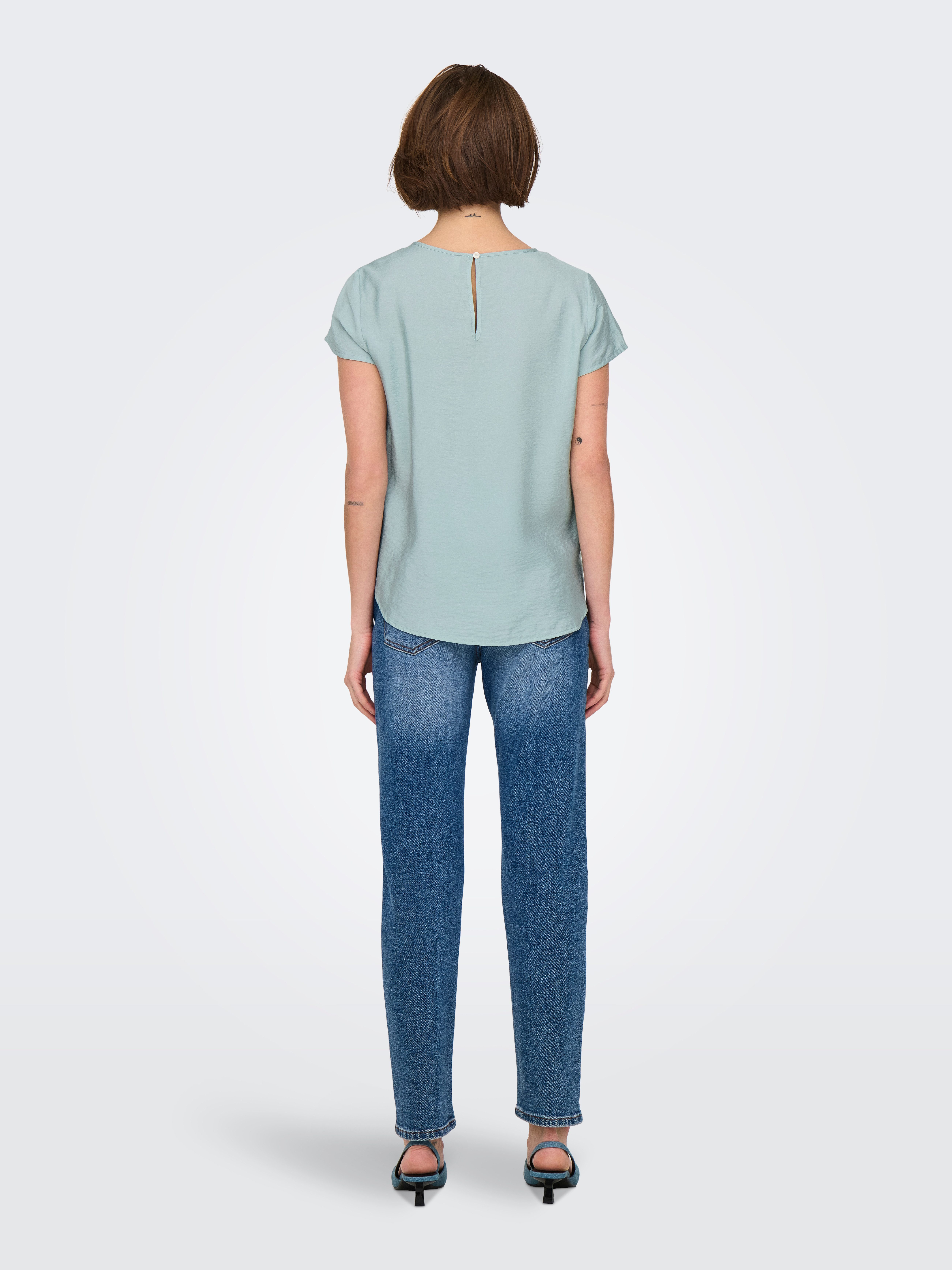 Only Shirt ONLAYA LIFE S/S O-NECK TOP NOOS PTM