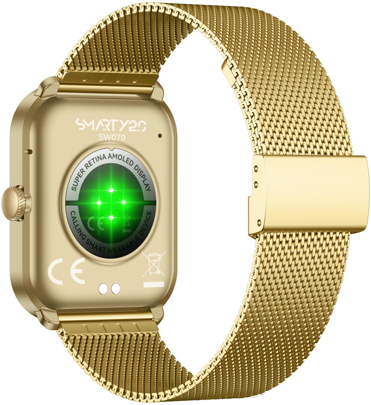 SMARTY 2.0 Smartwatch (set, 2-delig, Met wisselband)