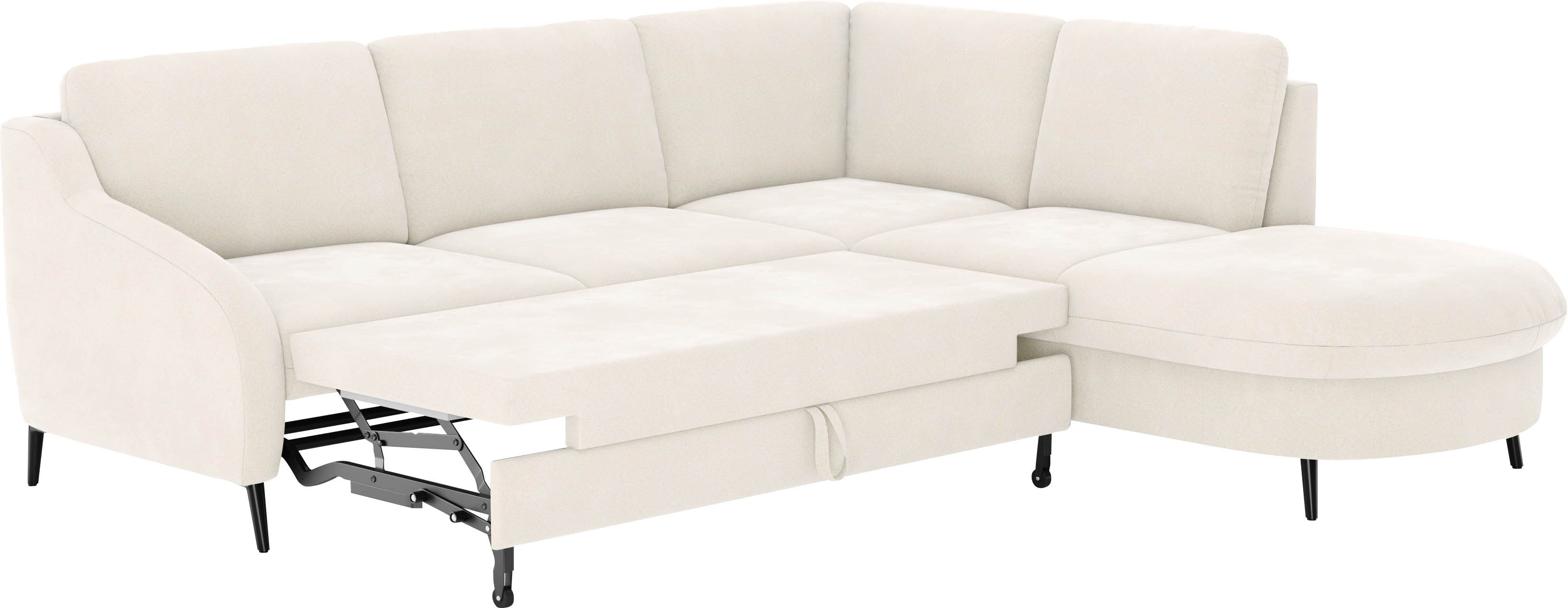 sit&more Hoekbank Soul L-vorm optioneel met bedfunctie en bedlade of lade