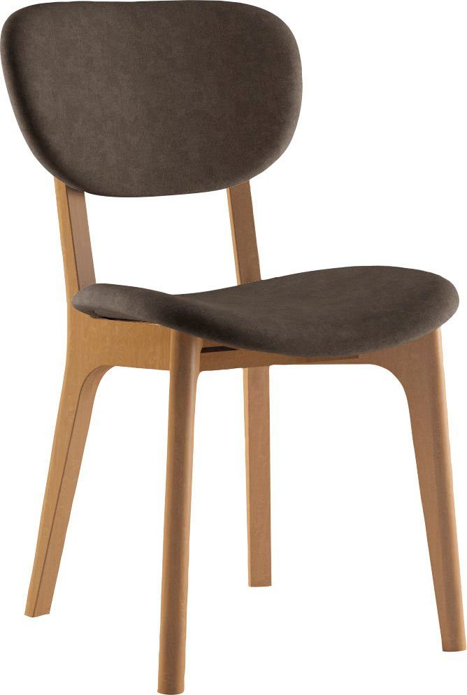INOSIGN Stoel COZY Made in Italy Frame in beuken, kersen- of notenhout, massief hout, designstoel (set, 2 stuks)
