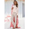 vivance dreams pyjama met elegant printmotief roze