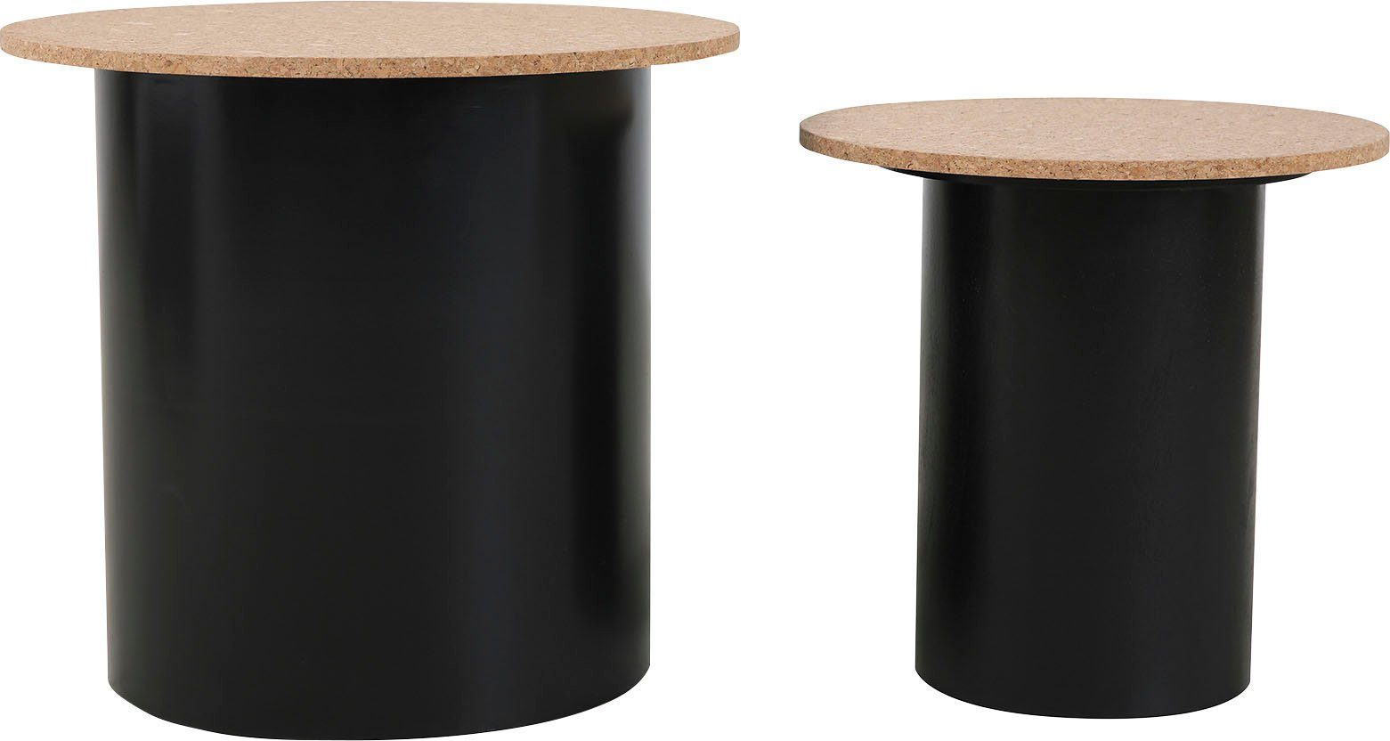 Home affaire Bijzettafel Legplank van kurk (set, 2 stuks)