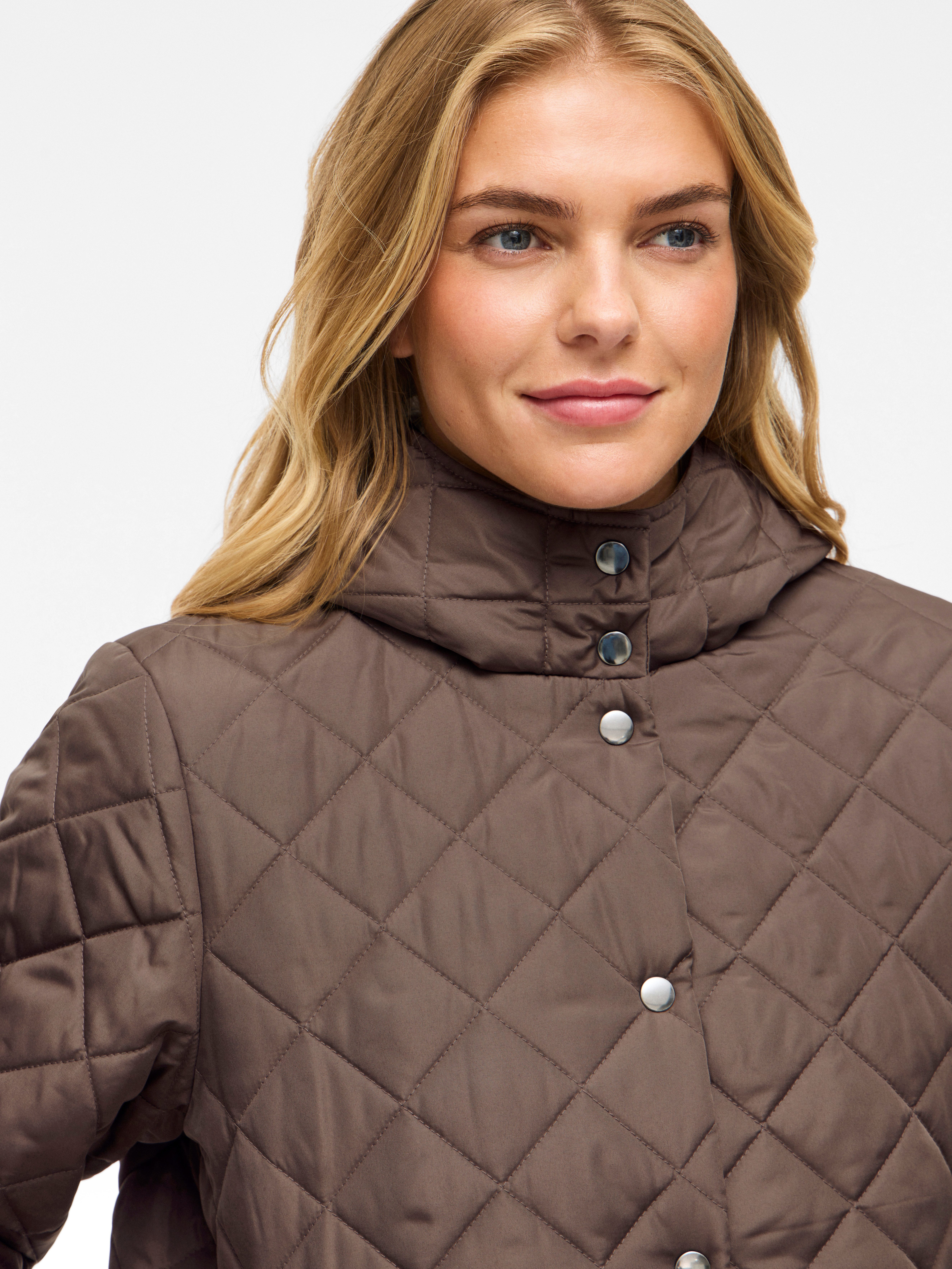 Vila Gewatteerde jas VITATE L/S HOODED JACKET - NOOS