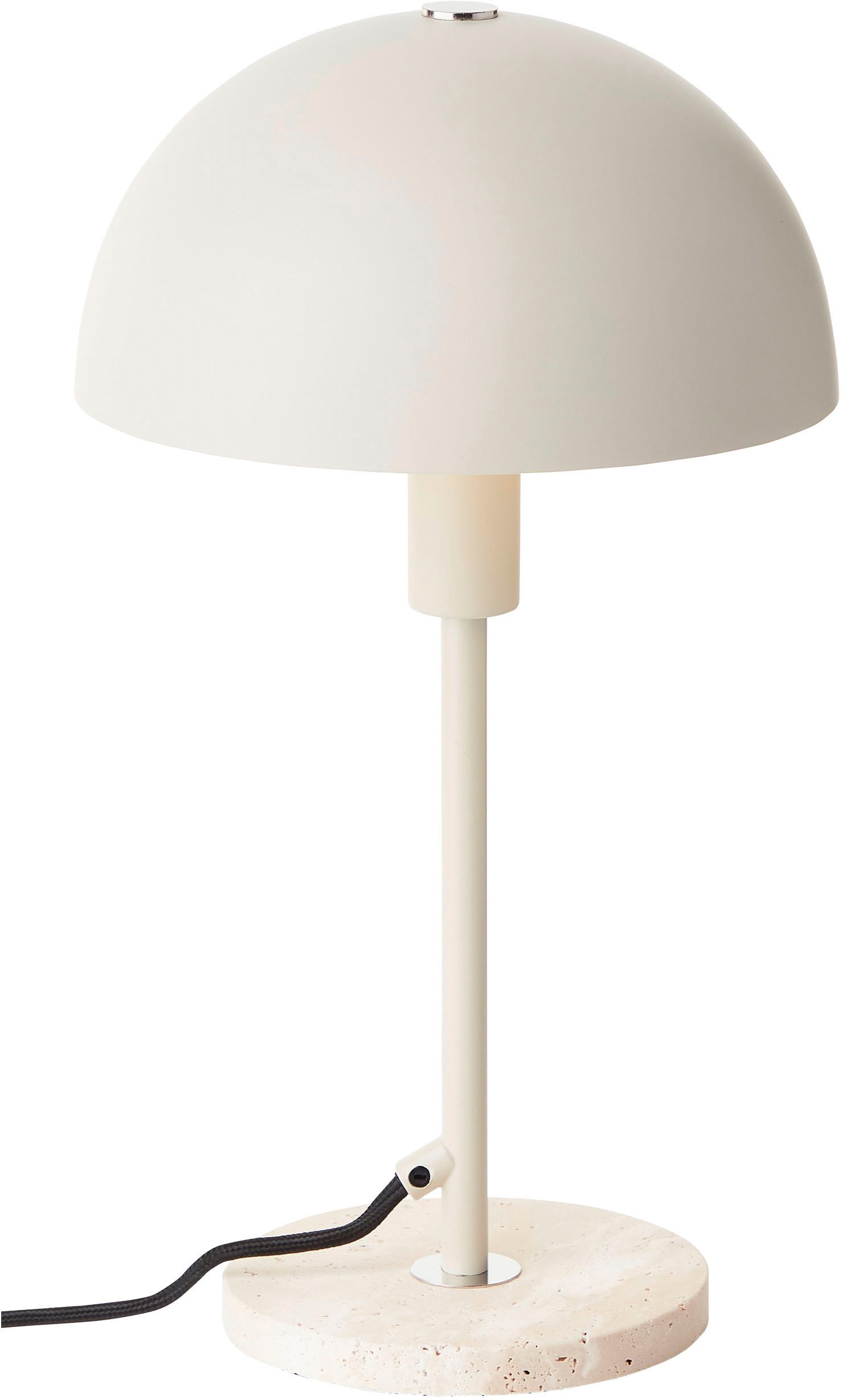 LeGer Home by Lena Gercke Tafellamp Linnea paddenstoel lamp - travertijn steenvoet Paddenstoel lamp, tafellamp, hoogte 35,5 cm, natuursteen, paddenstoellamp (1 stuk)