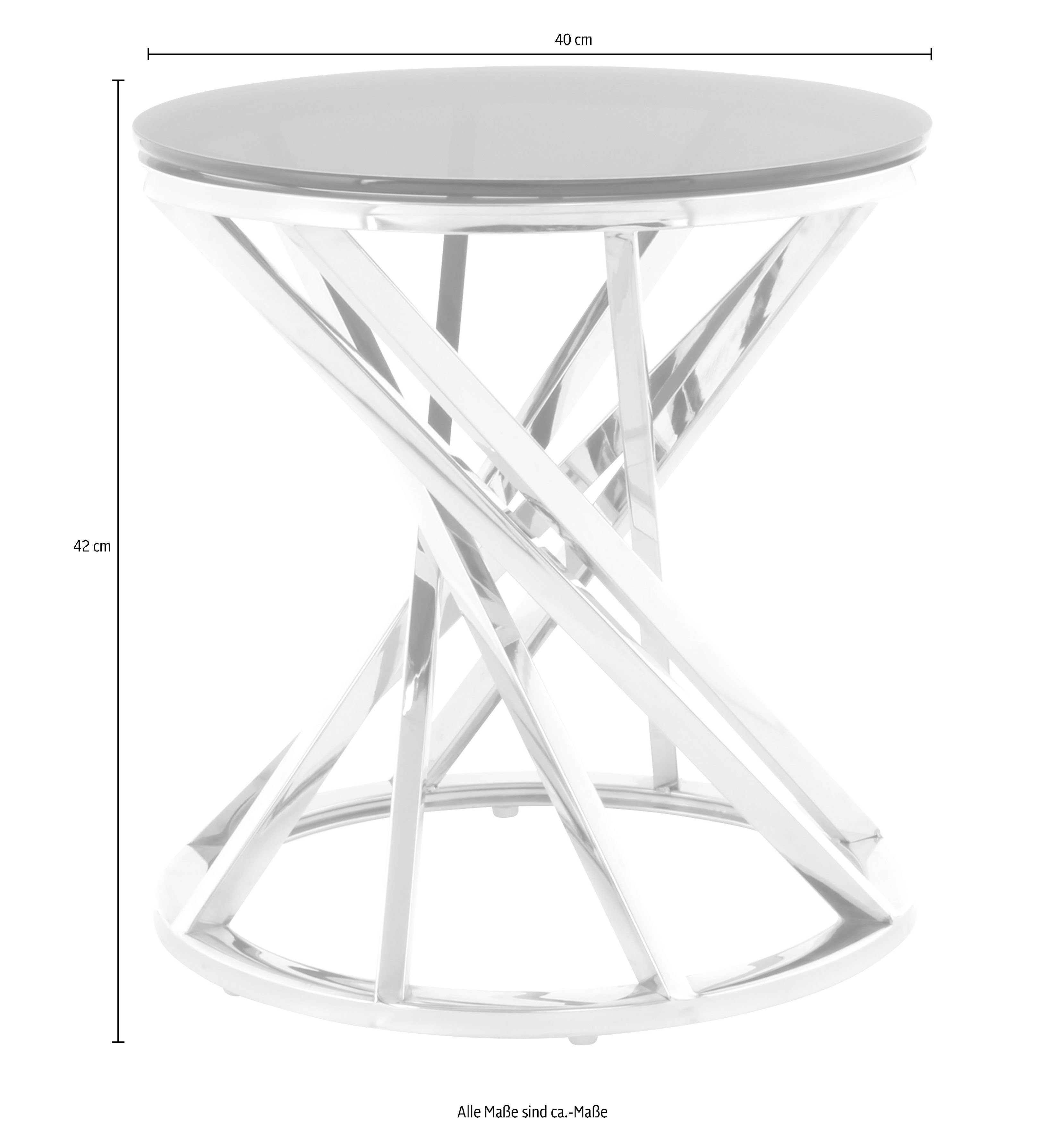 Kayoom Bijzettafel Wesley 125, bijzettafel in elegant ontwerp, luxe frame van metaal (1 stuk)
