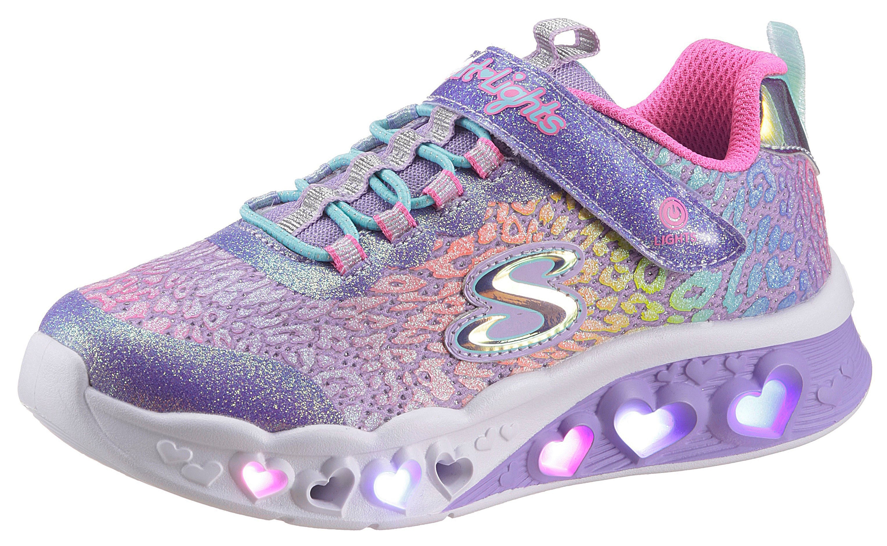 triatlon Geef energie verder Skechers Kids Sneakers FLUTTER HEART LIGHTS LOVES WILD met felgekleurde  zool makkelijk gekocht | OTTO
