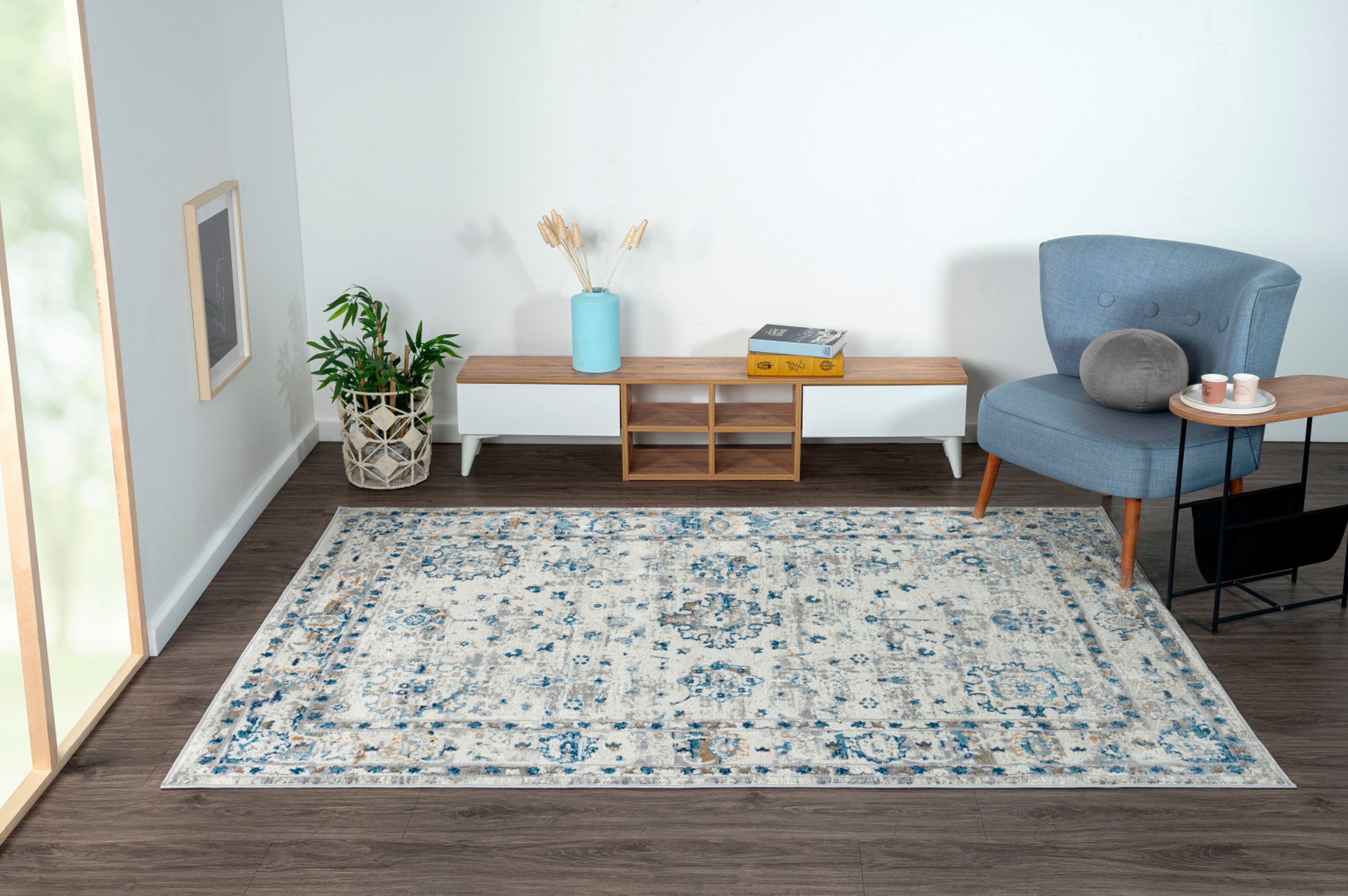 Myflair Möbel & Accessoires Vloerkleed My Heriz 3 Kortpolig, klassiek oosters ontwerp, bijzonder zacht door microvezel