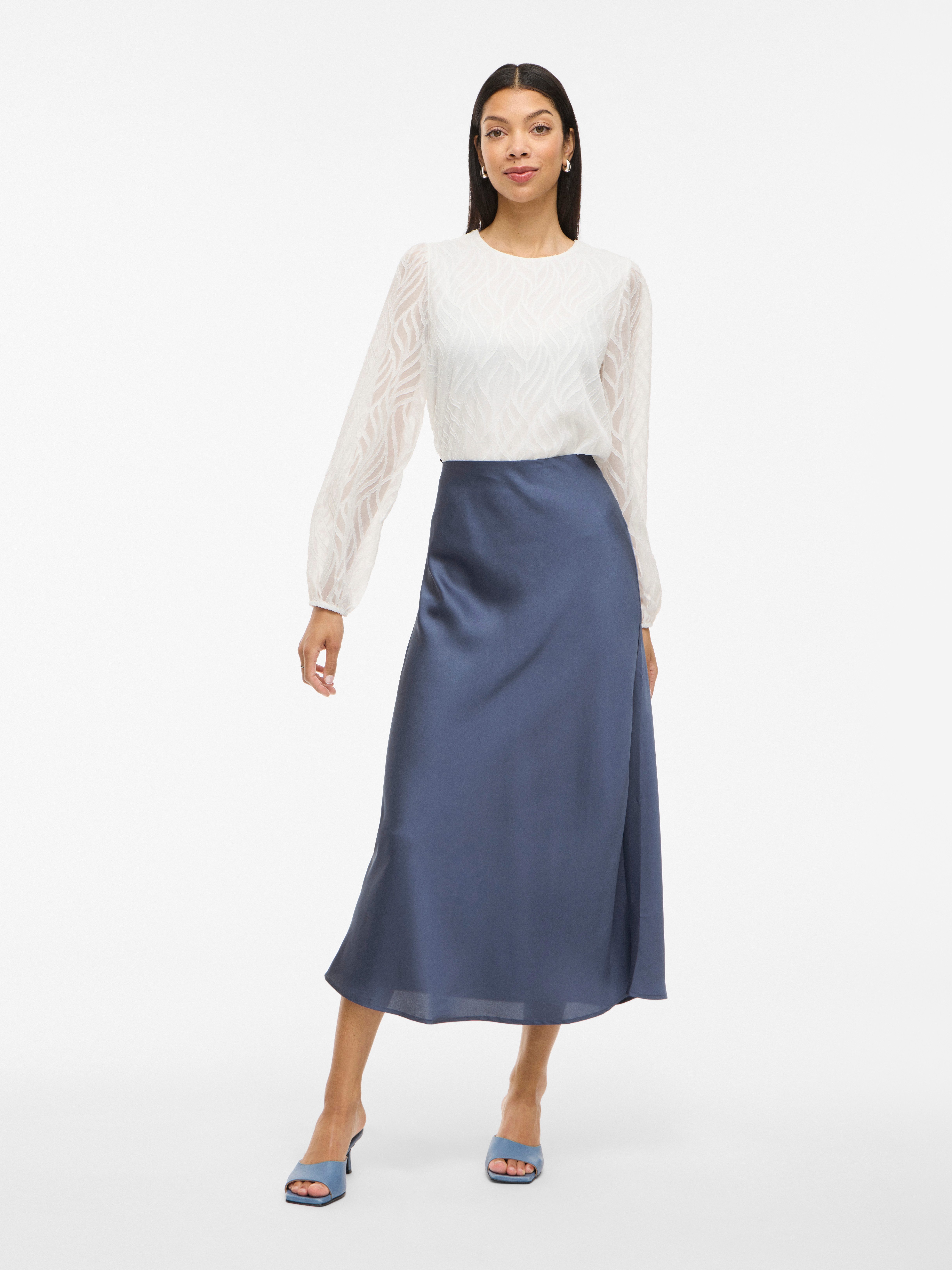 Vila Maxirok VIELLETTE HW LONG SKIRT - NOOS
