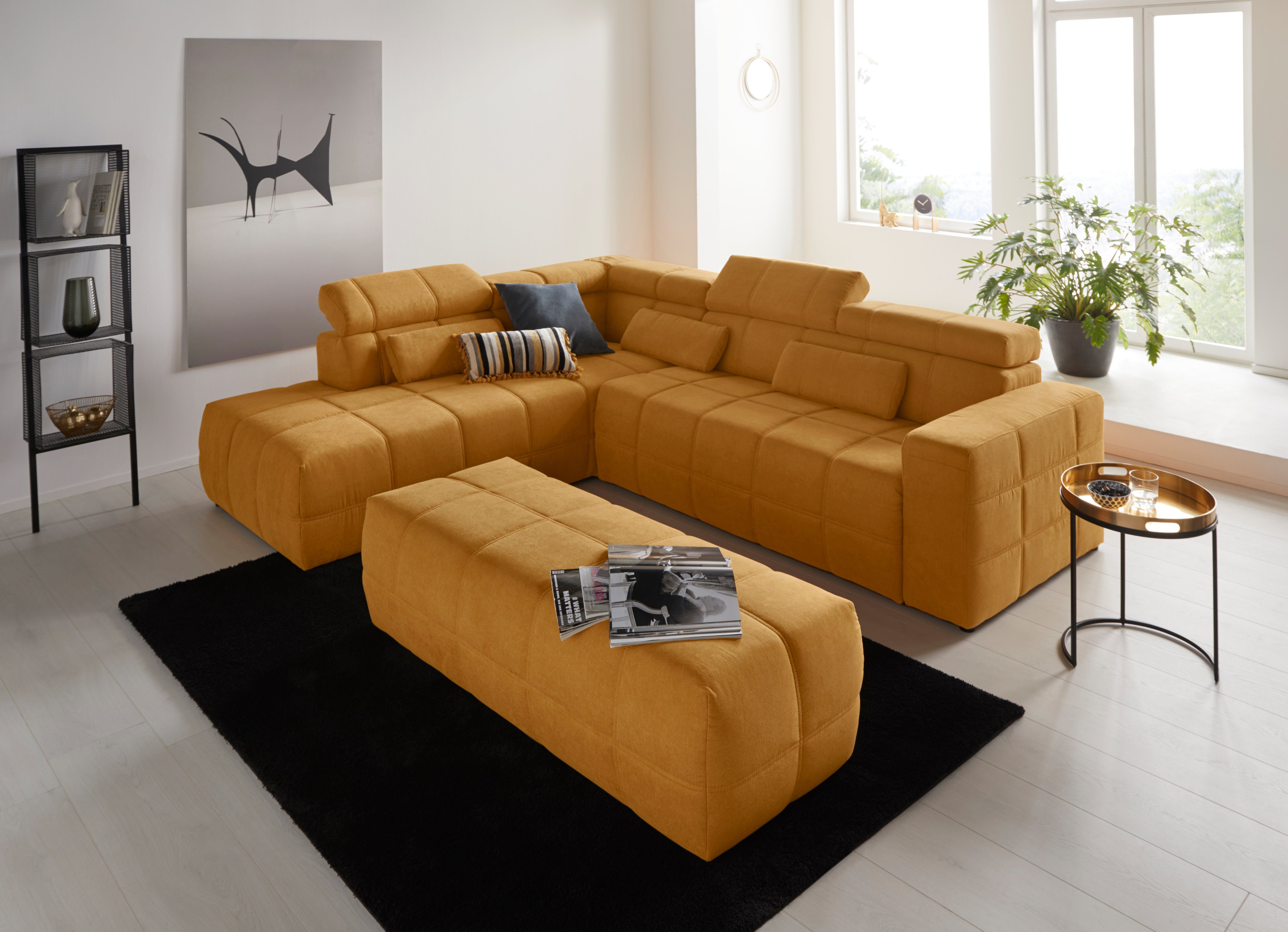 DOMO collection Hocker BRANDON grote uitvoering passend bij 'brandon', ook in cord