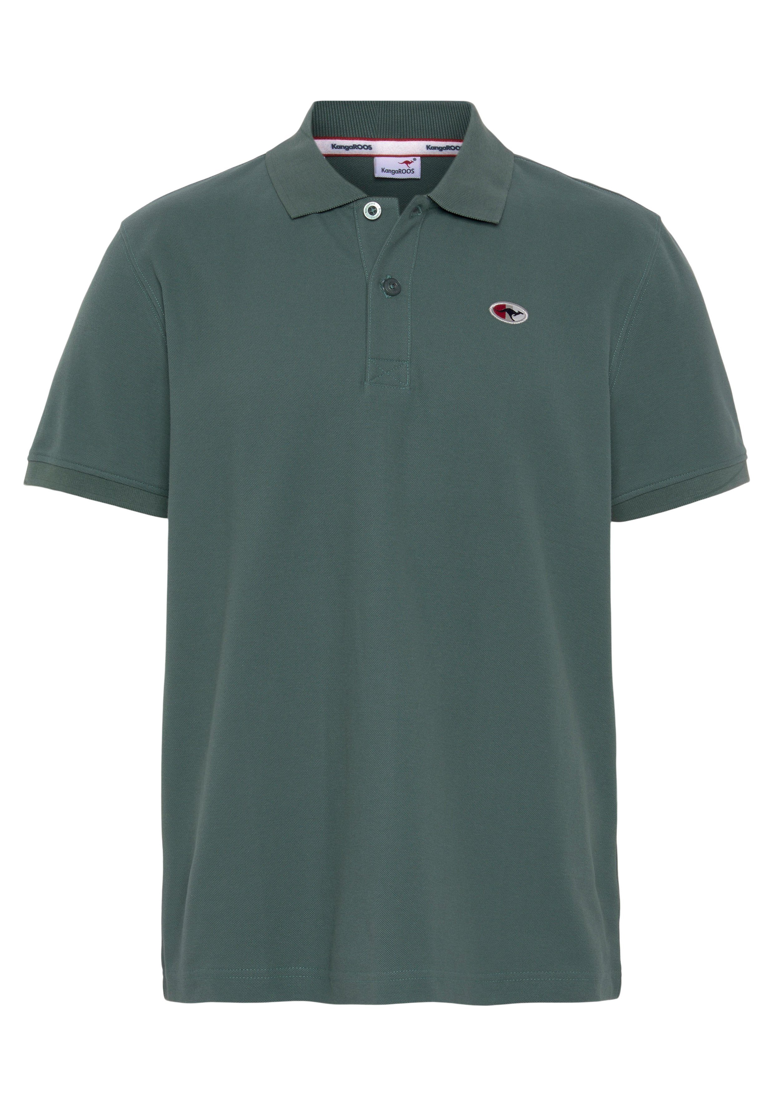 KangaROOS Poloshirt Korte mouwen, met polokraag, van piqué-stof, van 100% katoen