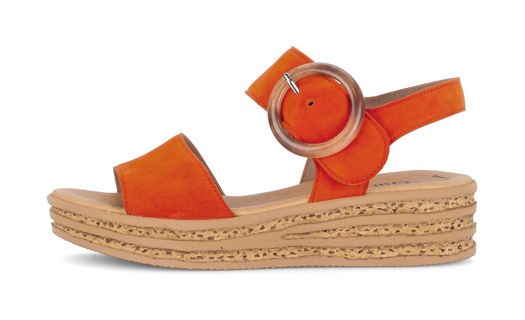 Gabor Sleehaksandaaltjes , plateau, zomerschoen, sandaal met trendy decoratieve gesp