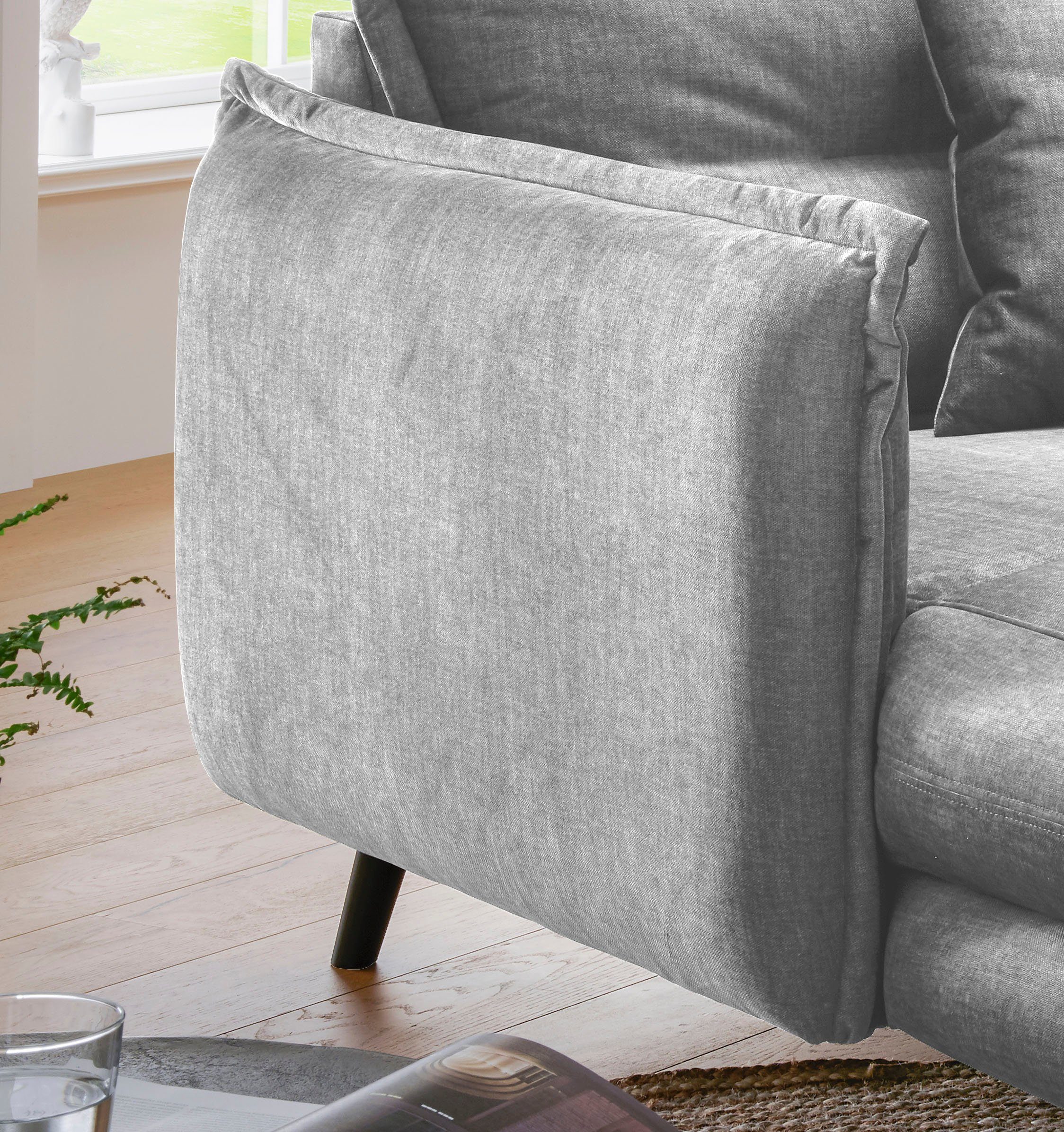 INOSIGN Loveseat LAZIO moderne fauteuil met een comfortabele bekleding, 2 stuks decoratieve sierkussens