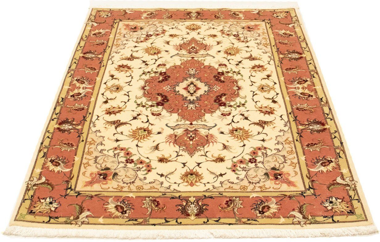 morgenland Vloerkleed Täbriz 50 Raj vloerkleed met de hand geknoopt beige handgeknoopt