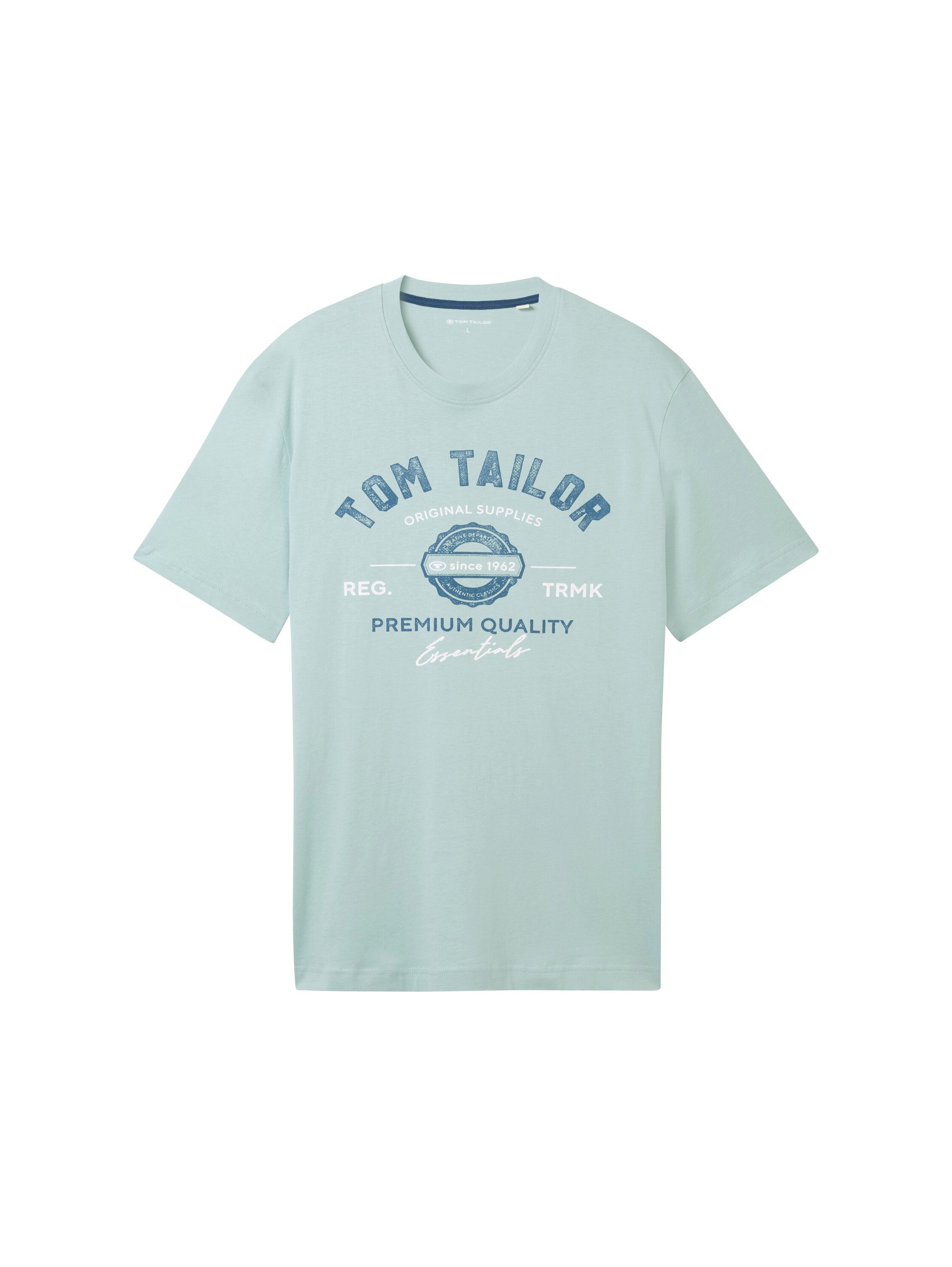 Tom Tailor T-shirt met grote logo-frontprint